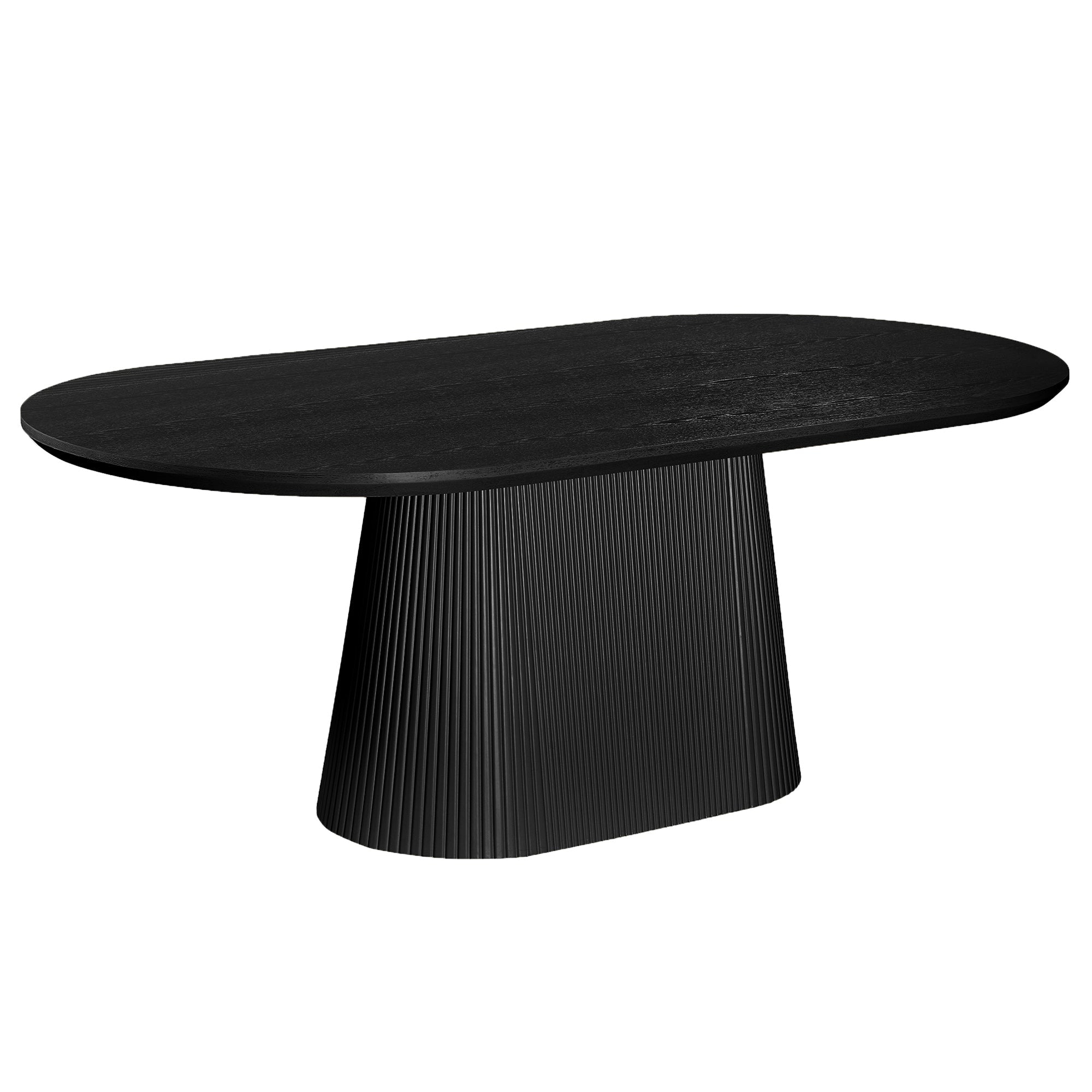 Tovas - Oval Dining Table - Black