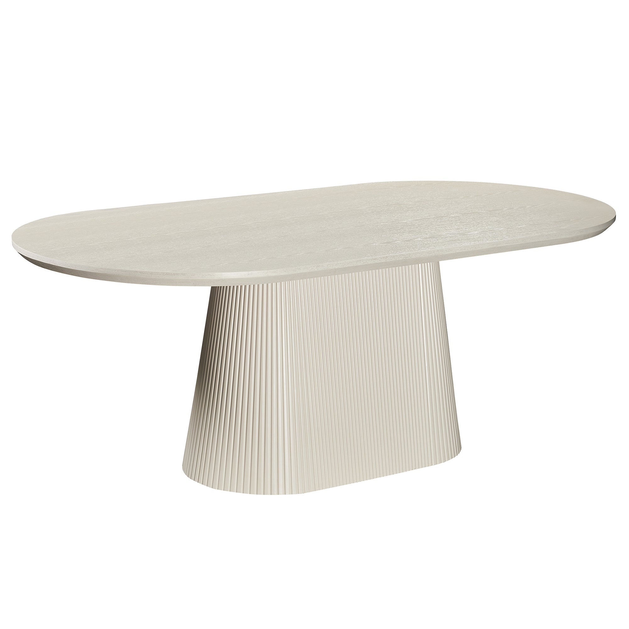 Tovas - Oval Dining Table - Ivory