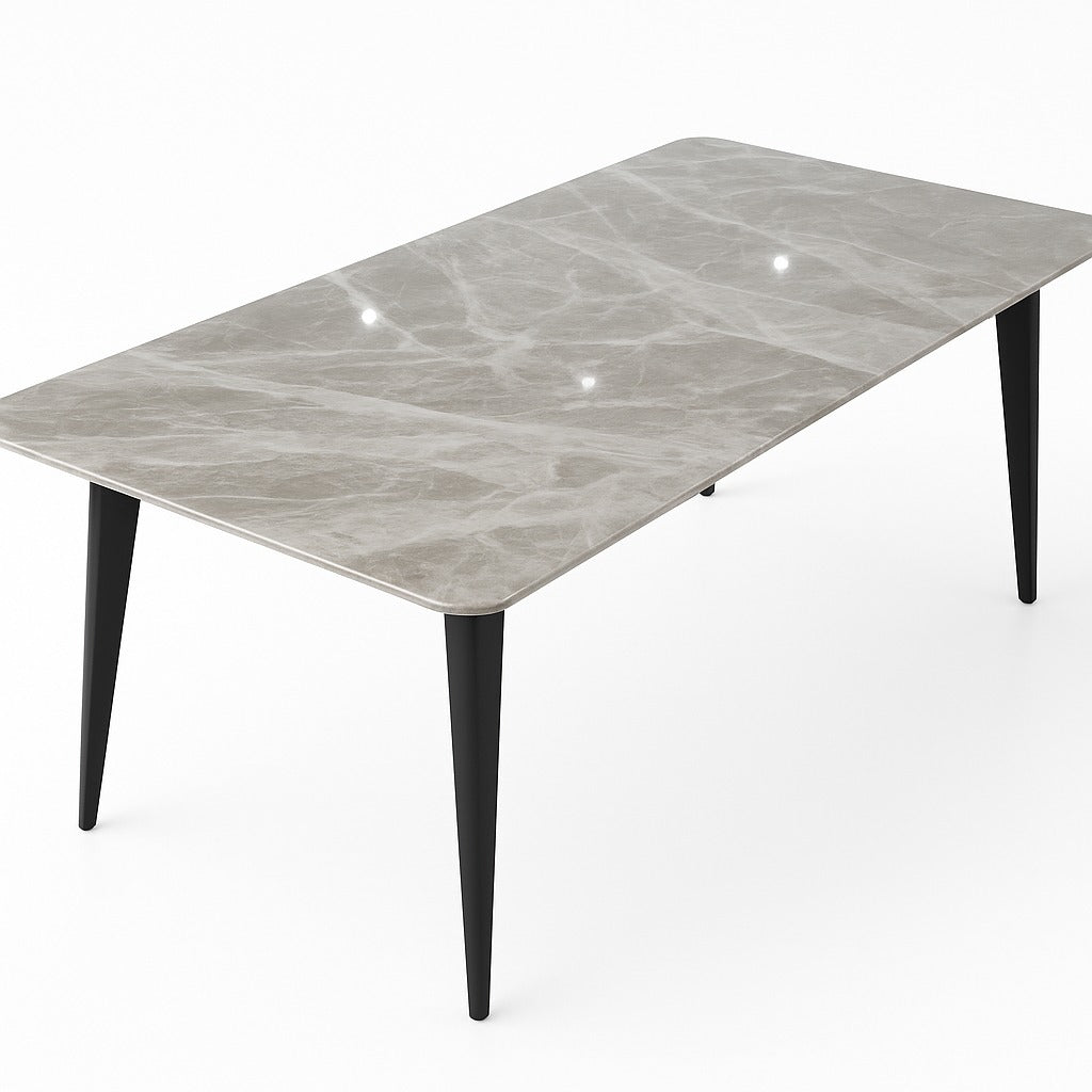 Alix - Dining Table - Ceramic Grey