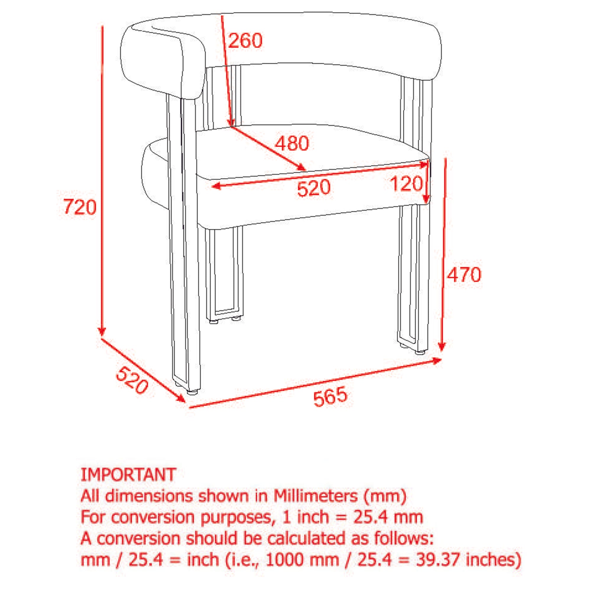 Scarlet - Dining Chair - Charcoal Bouclé