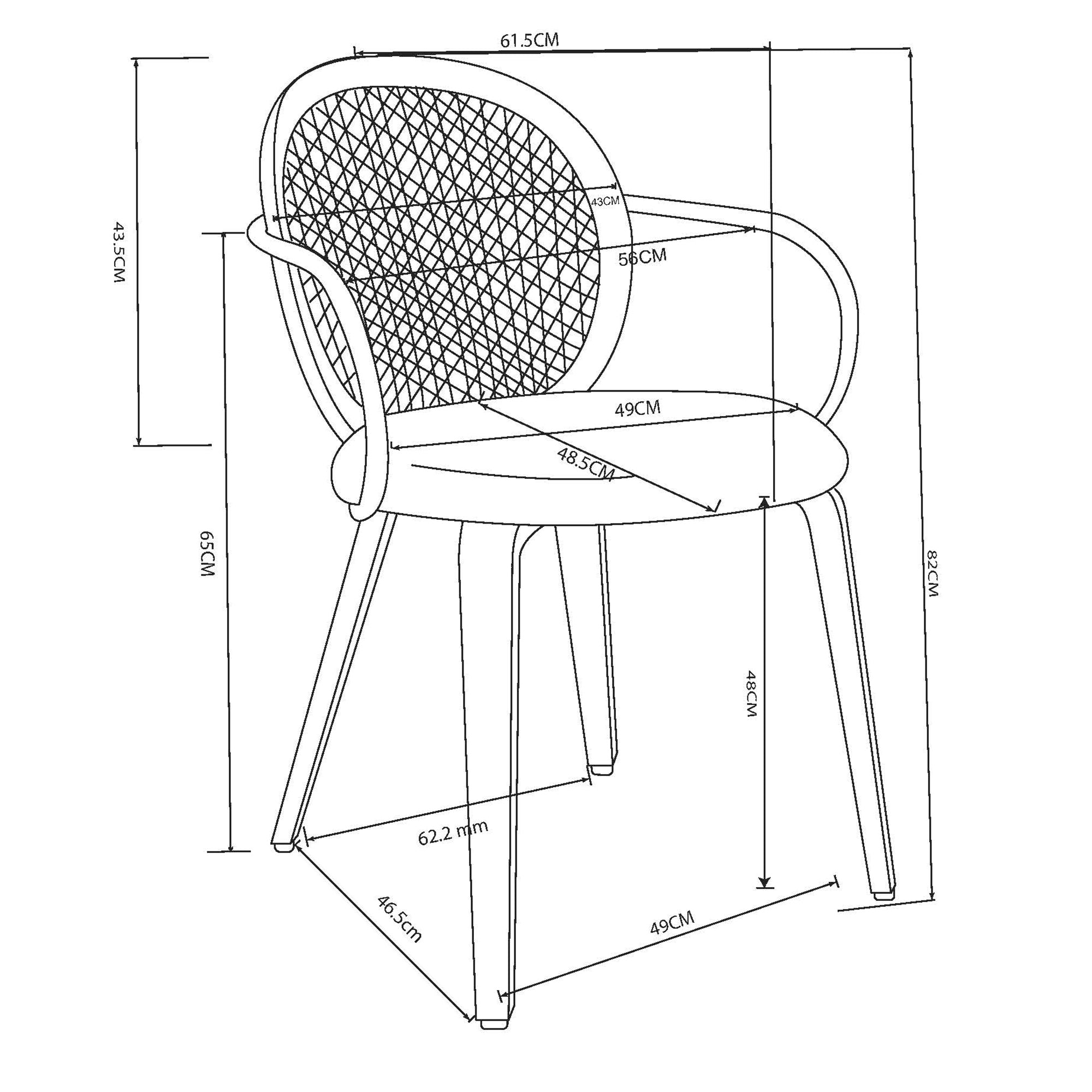 Rowan - Dining Chair - Walnut
