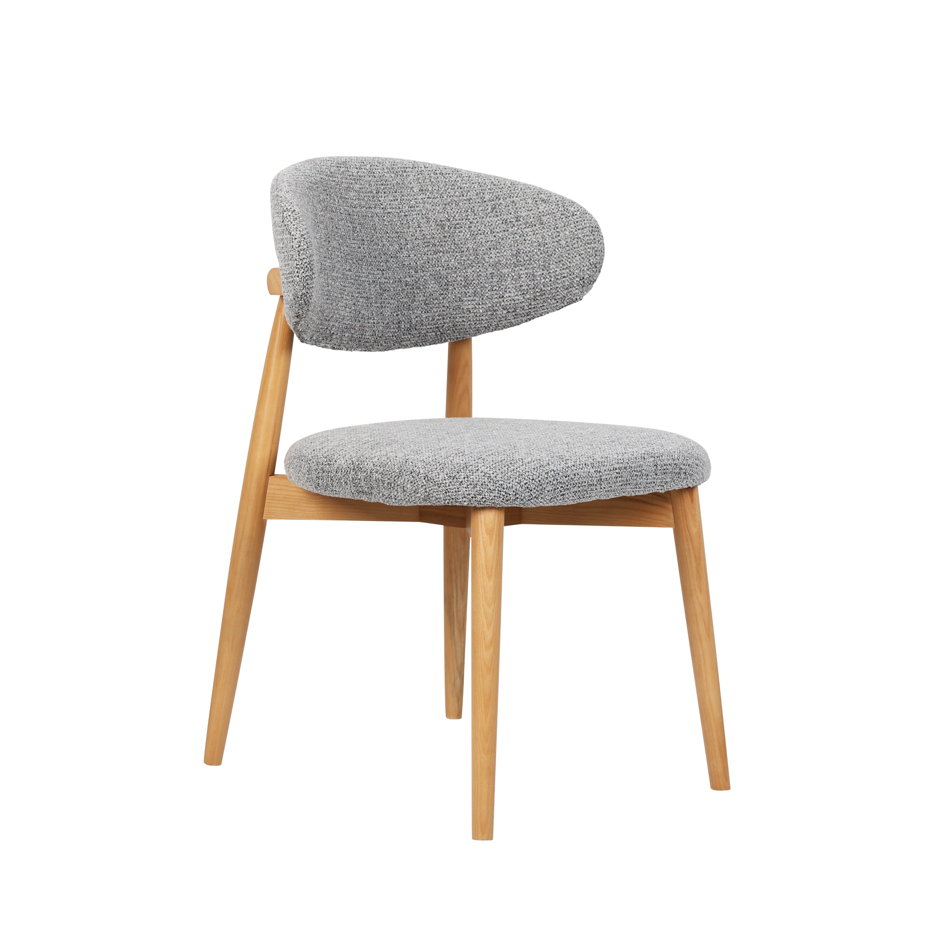 Emy - Dining Chair - Grey Fabric