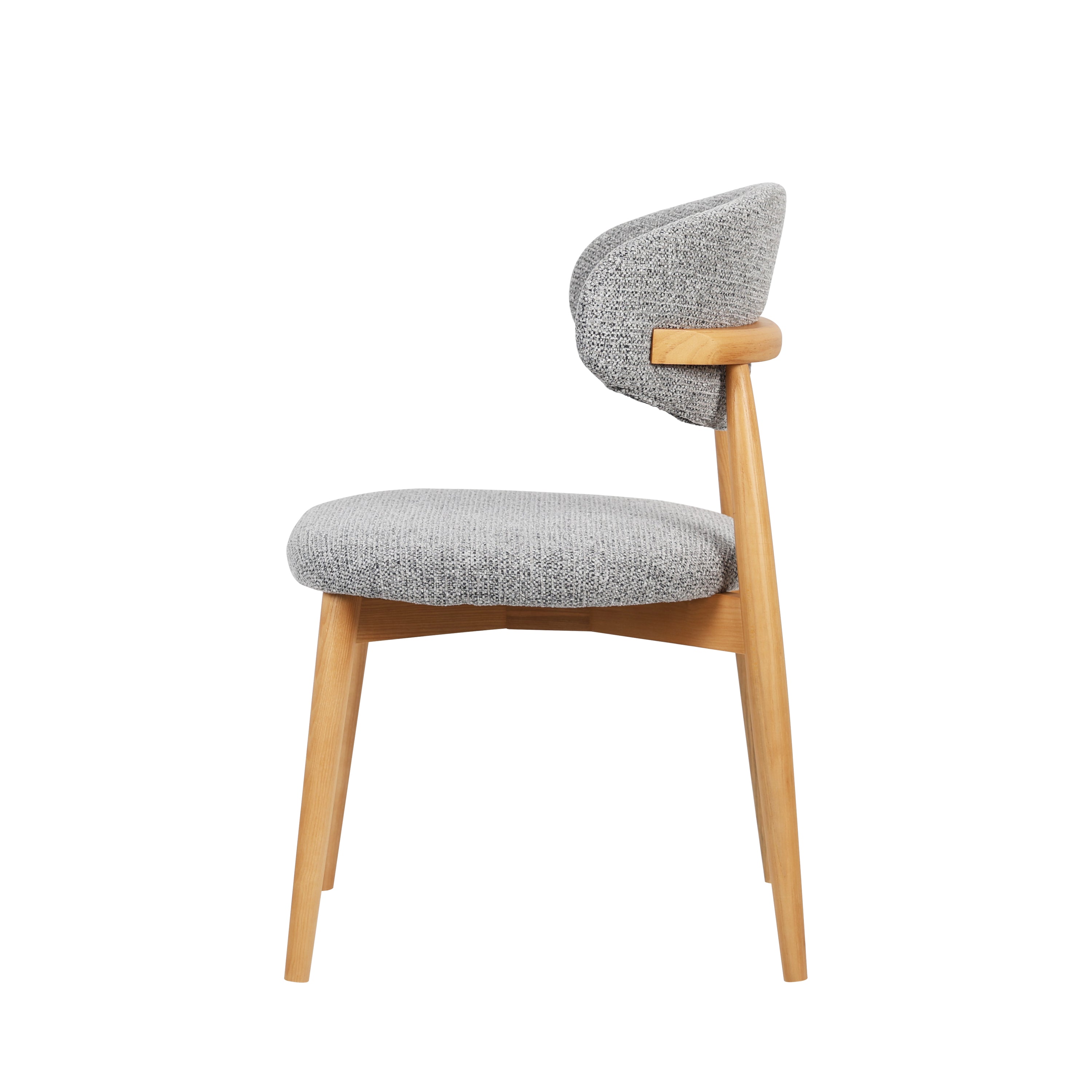 Emy - Dining Chair - Grey Fabric
