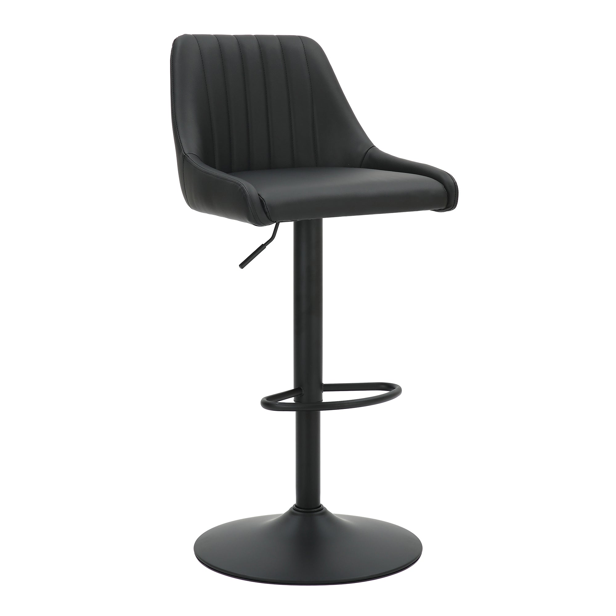 Kron - Adjustable Bar Stool - Black