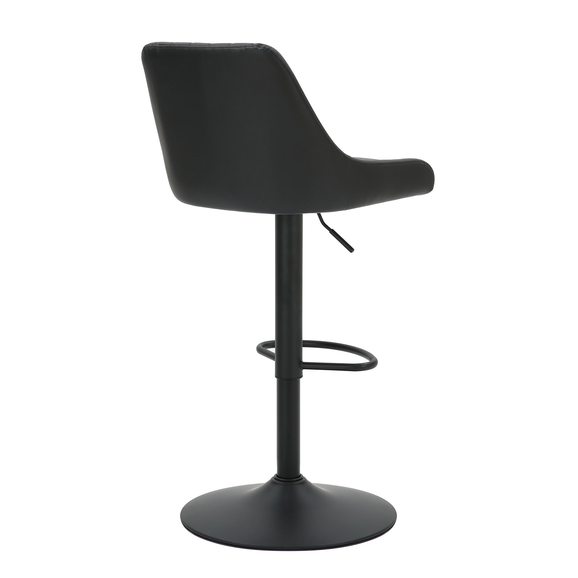 Kron - Adjustable Bar Stool - Black