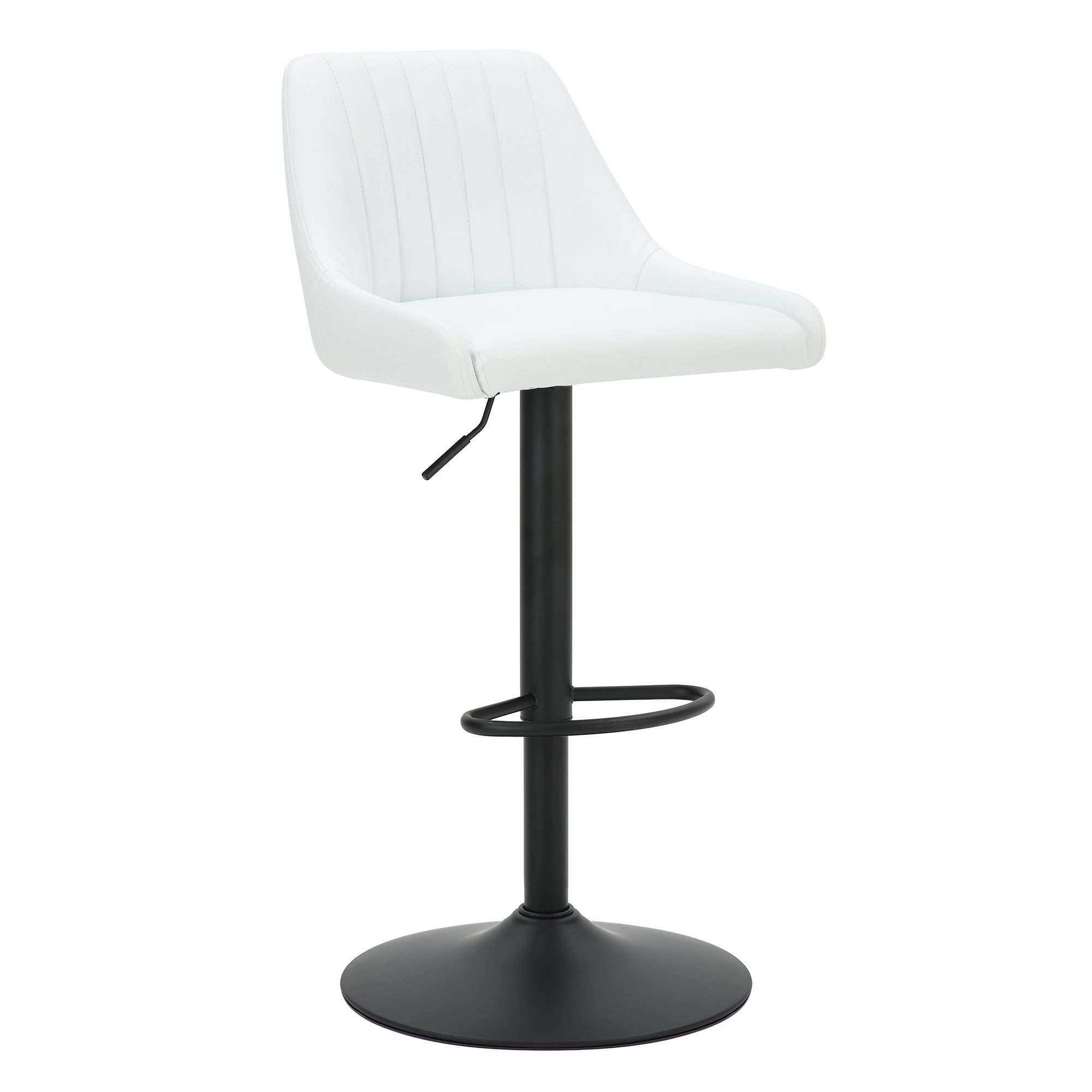 Kron - Adjustable Bar Stool - White