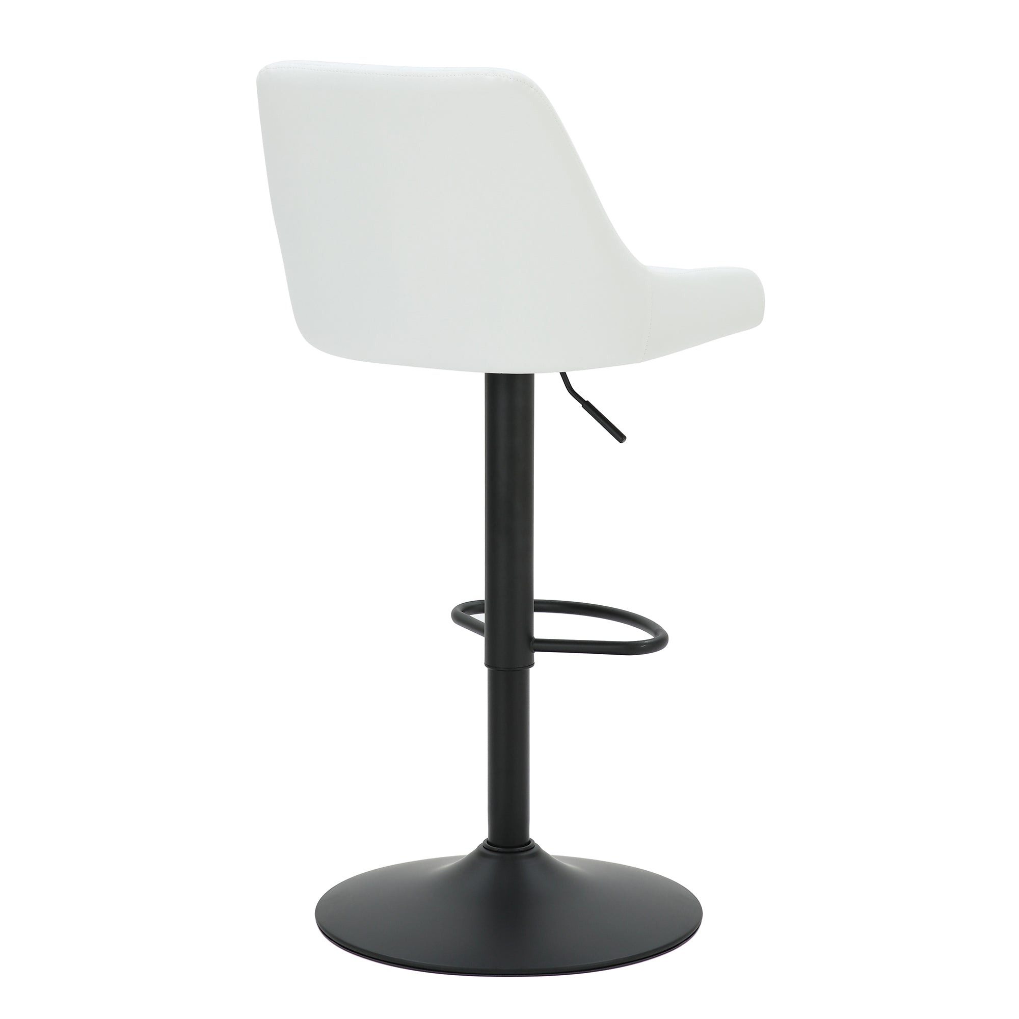 Kron - Adjustable Bar Stool - White