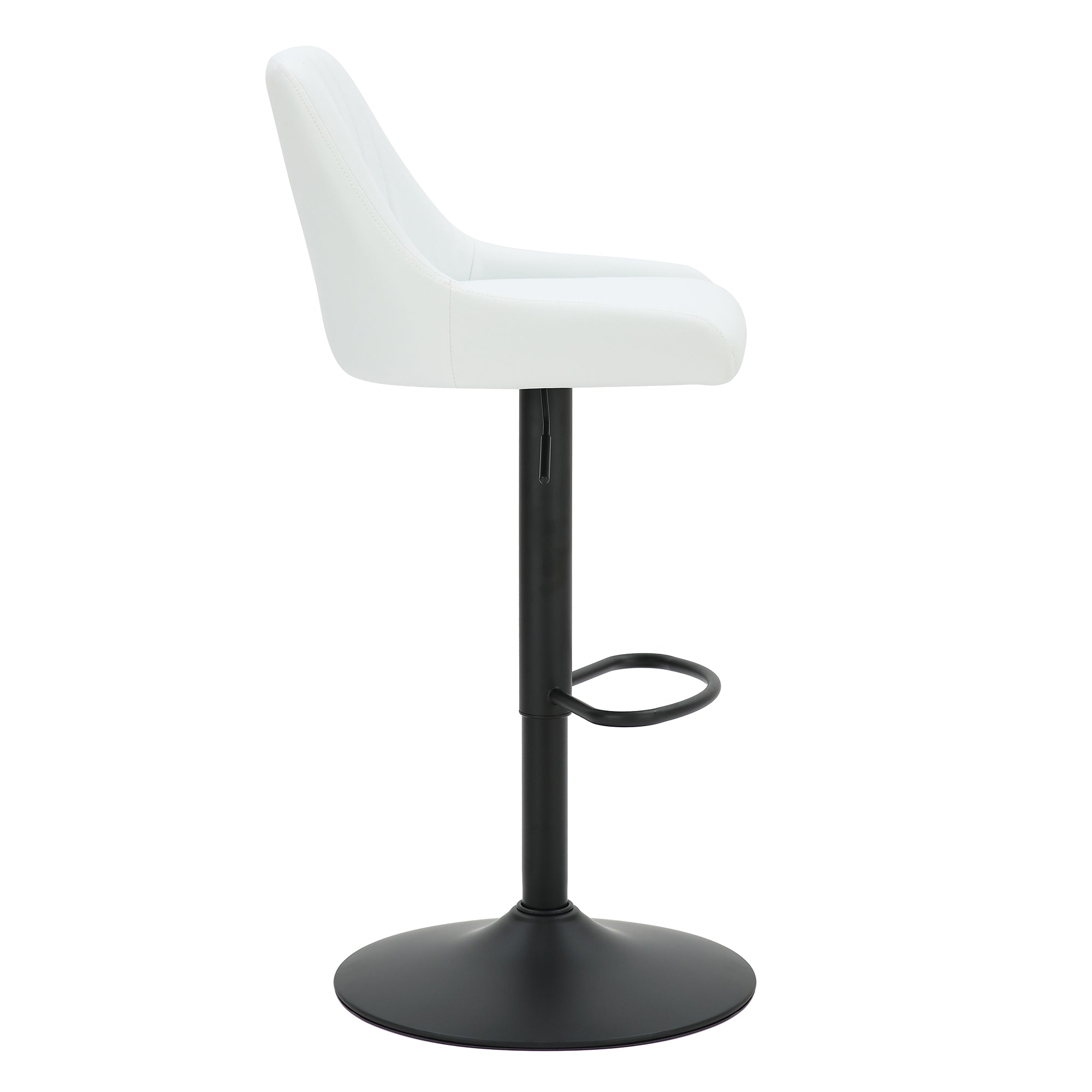 Kron - Adjustable Bar Stool - White