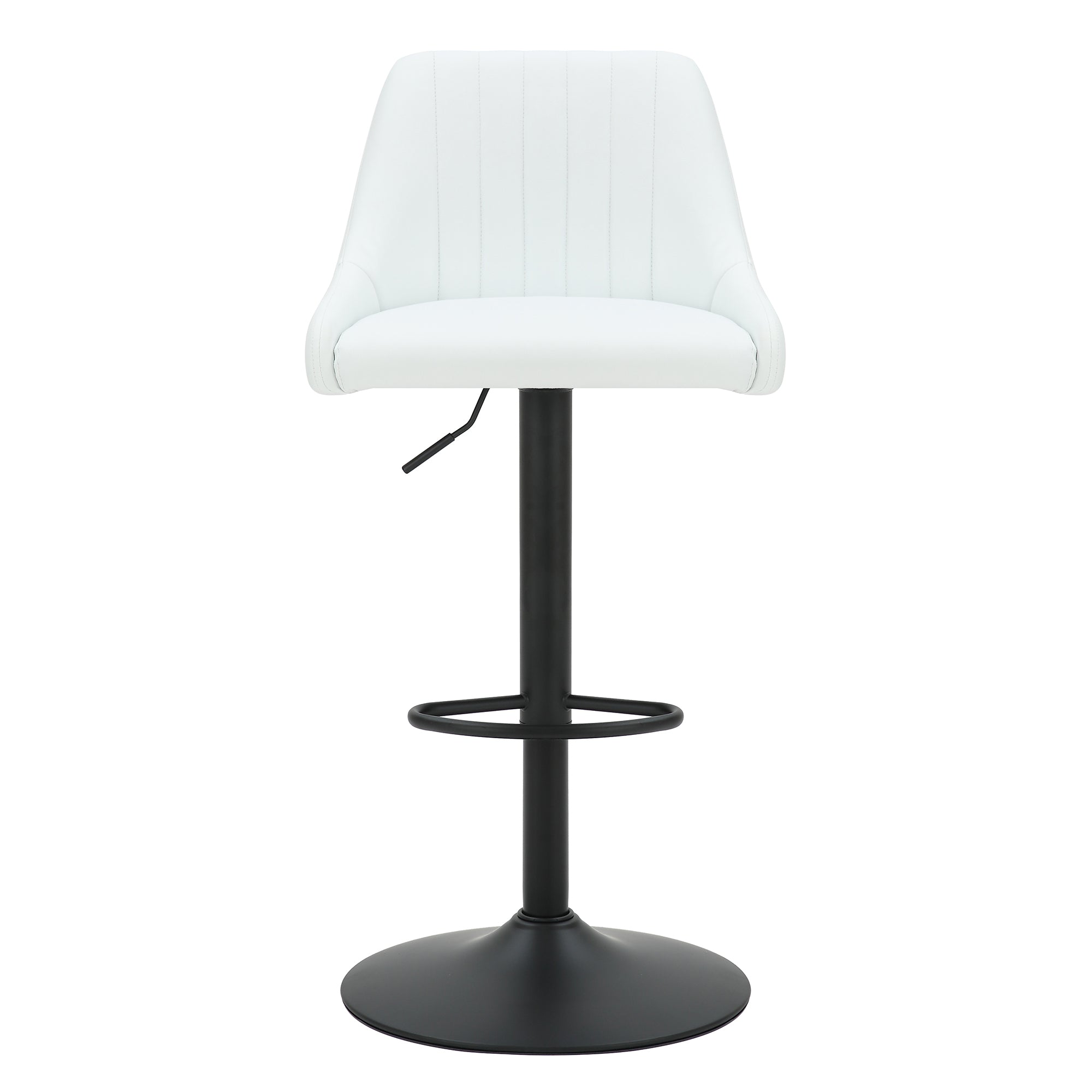 Kron - Adjustable Bar Stool - White