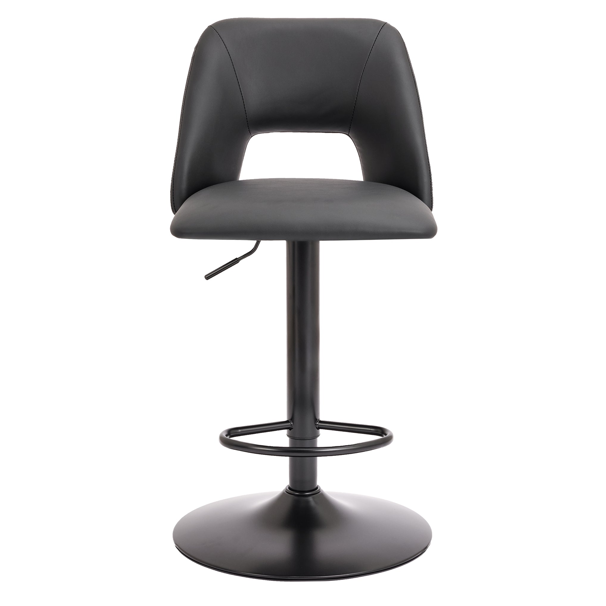 Adler - Adjustable Bar Stool - Black