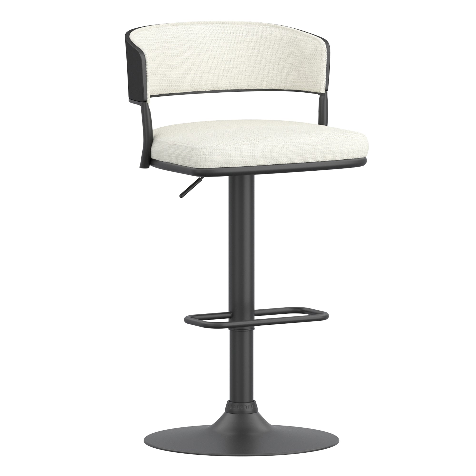 Kazan - Adjustable Bar Stool - Ivory