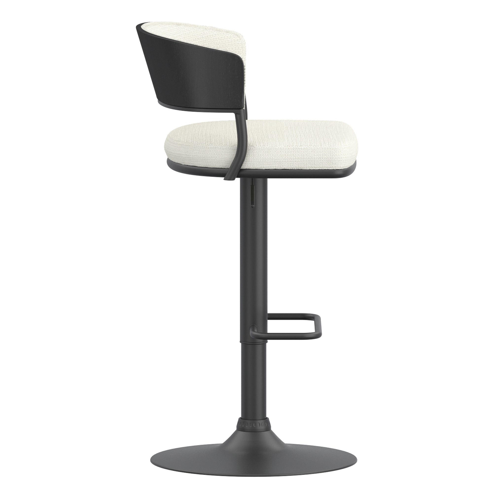 Kazan - Adjustable Bar Stool - Ivory