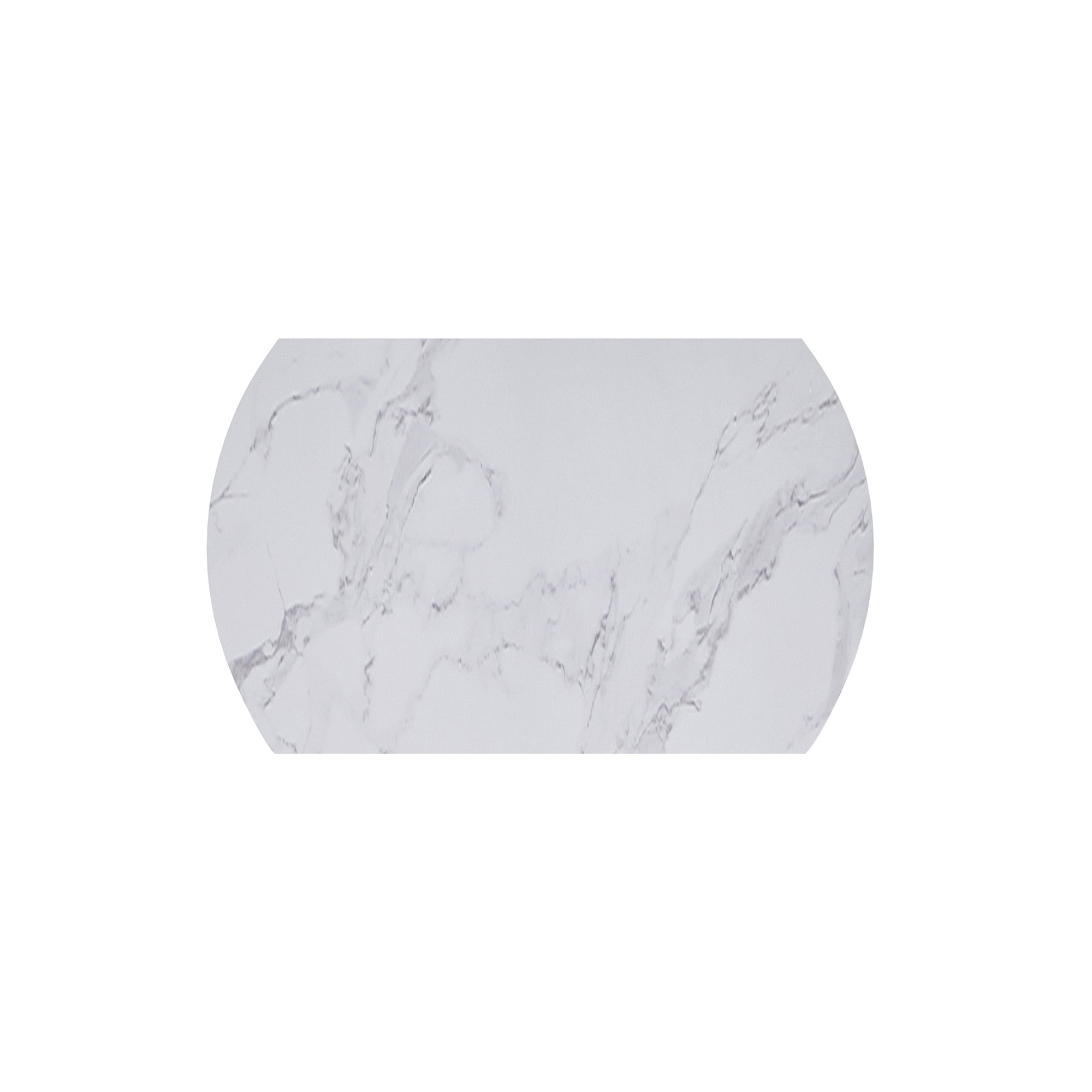 Calisto - Extendable Round Dining Table - White Sintered Stone