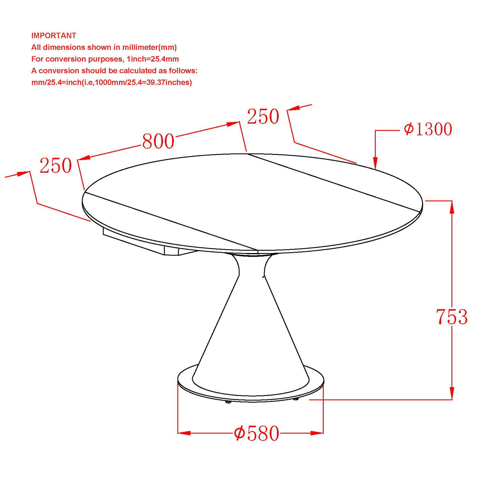 Calisto - Extendable Round Dining Table - White Sintered Stone