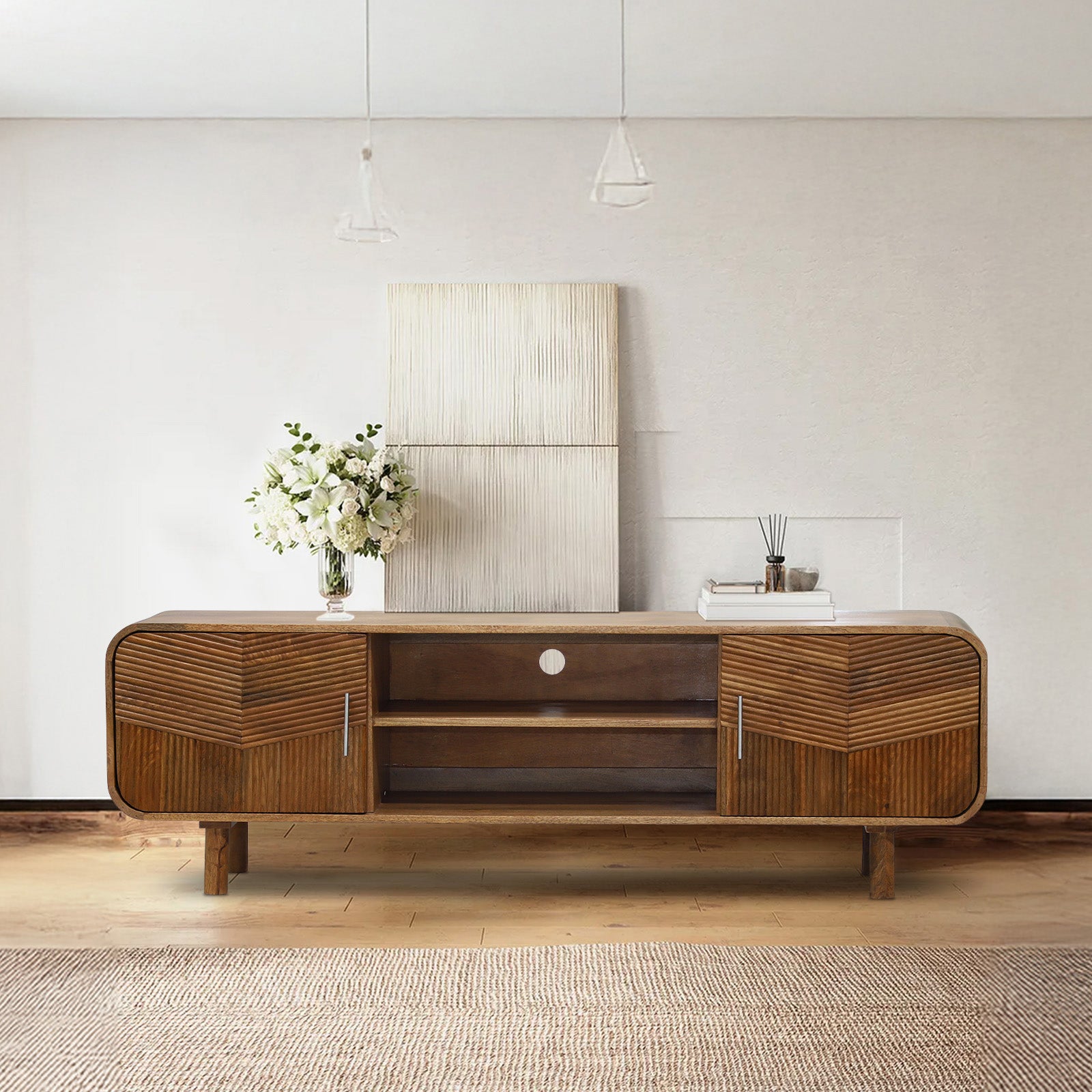 Alto - TV Stand - Solid Wood - 70"