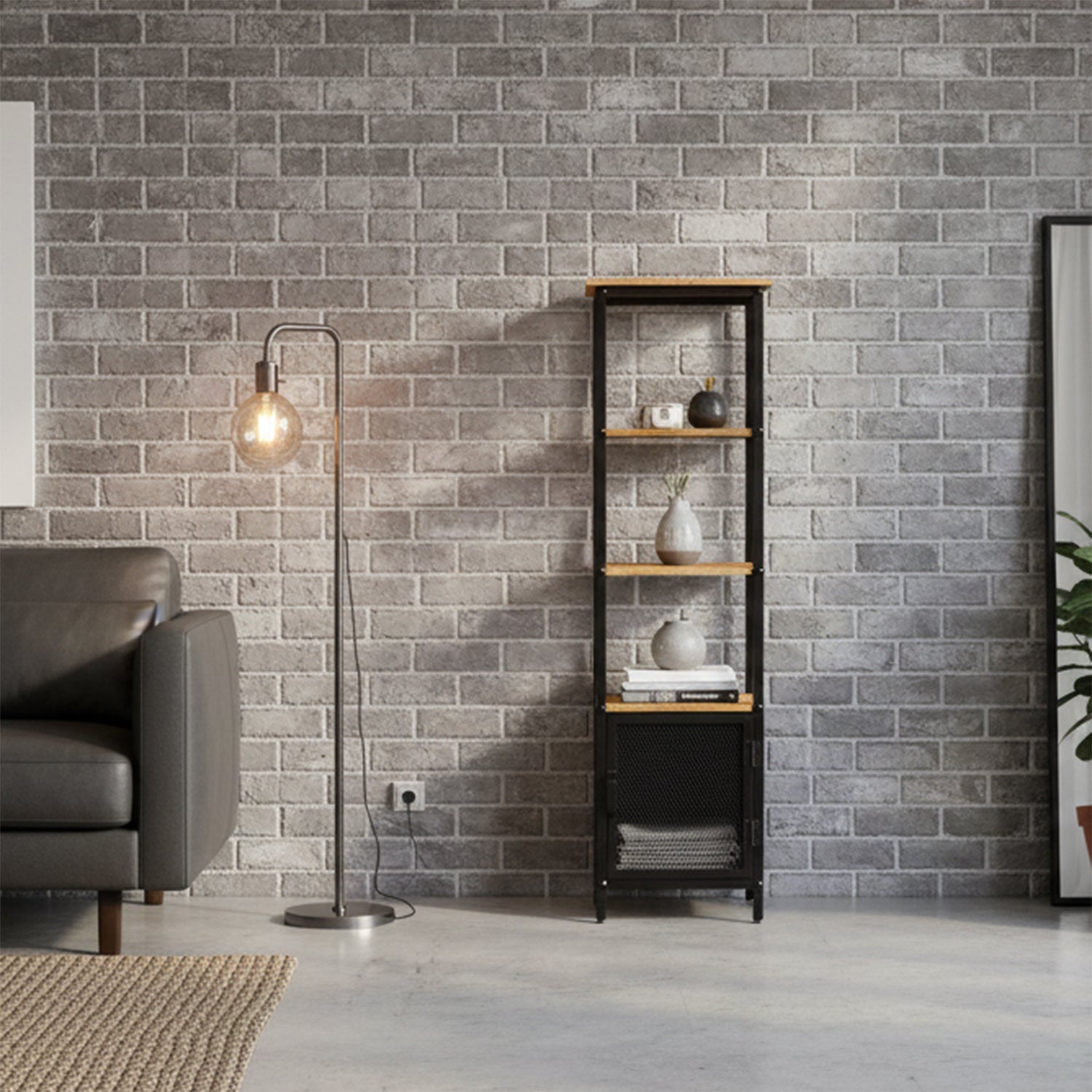 Forge - Étagère - Bois Massif et Métal