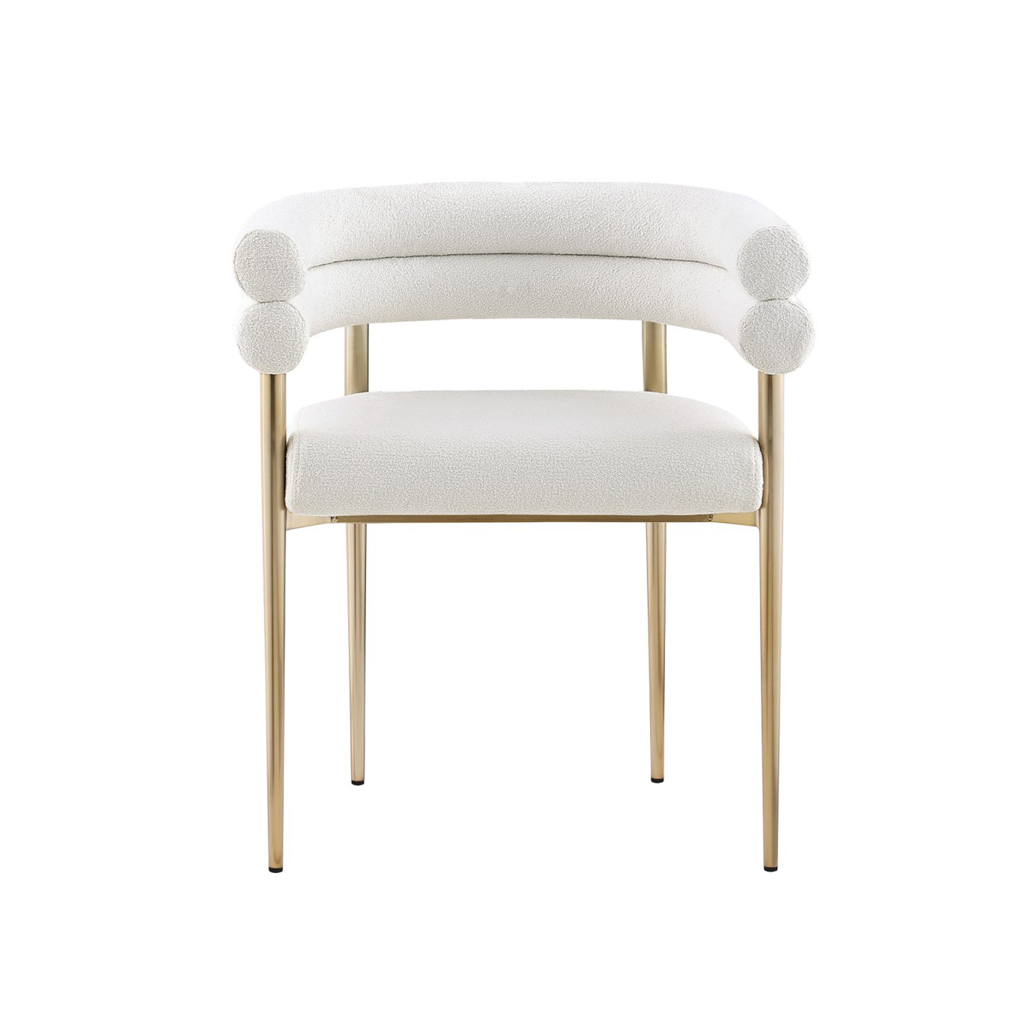 Allure - Dining Chair - Cream Bouclé Fabric