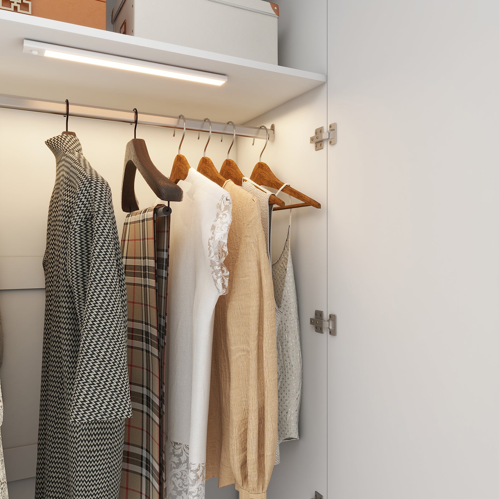 Clas - Modular Wardrobe - 2 Doors - Glossy White