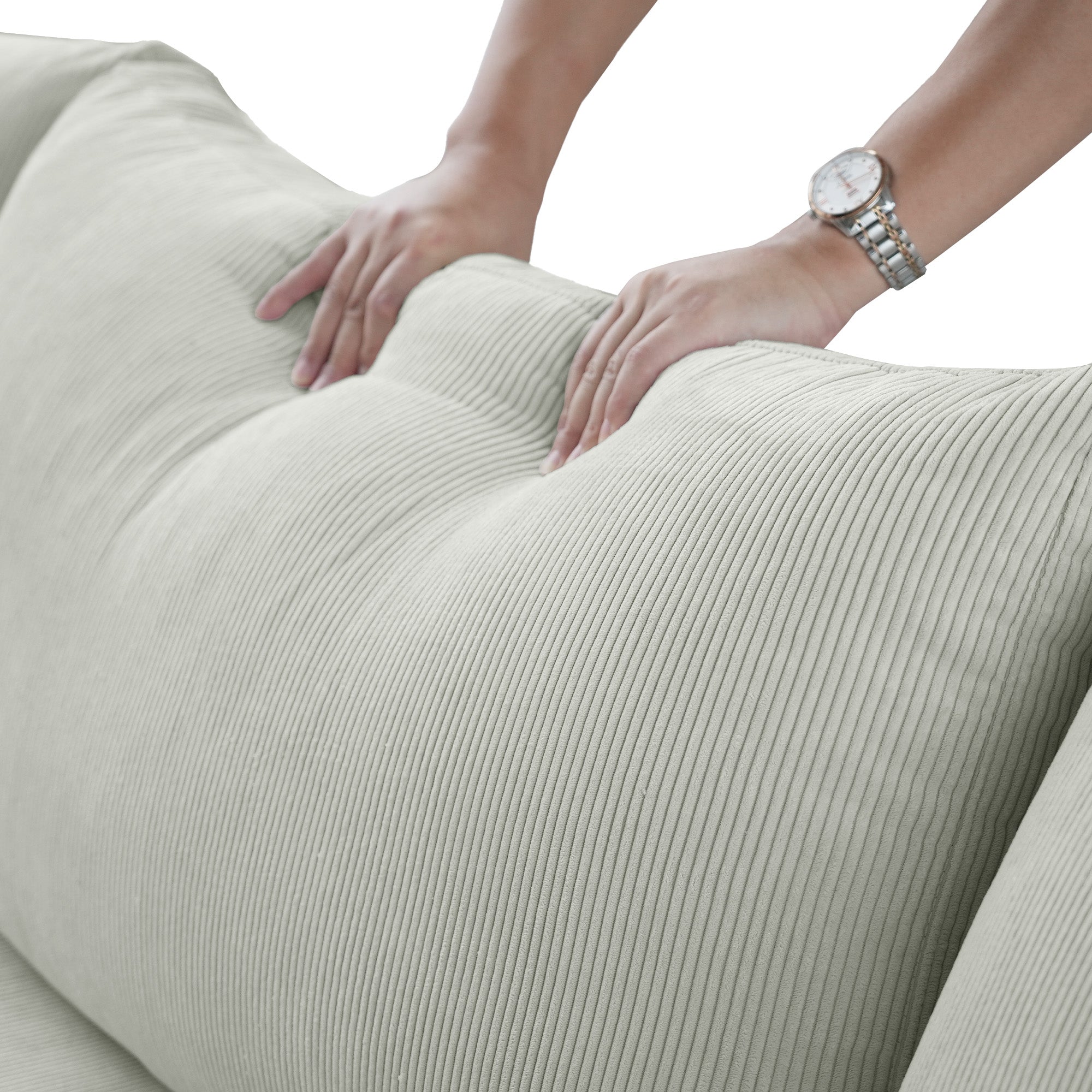 Cozy - Modular Sectional Sofa - Light Grey Fabric