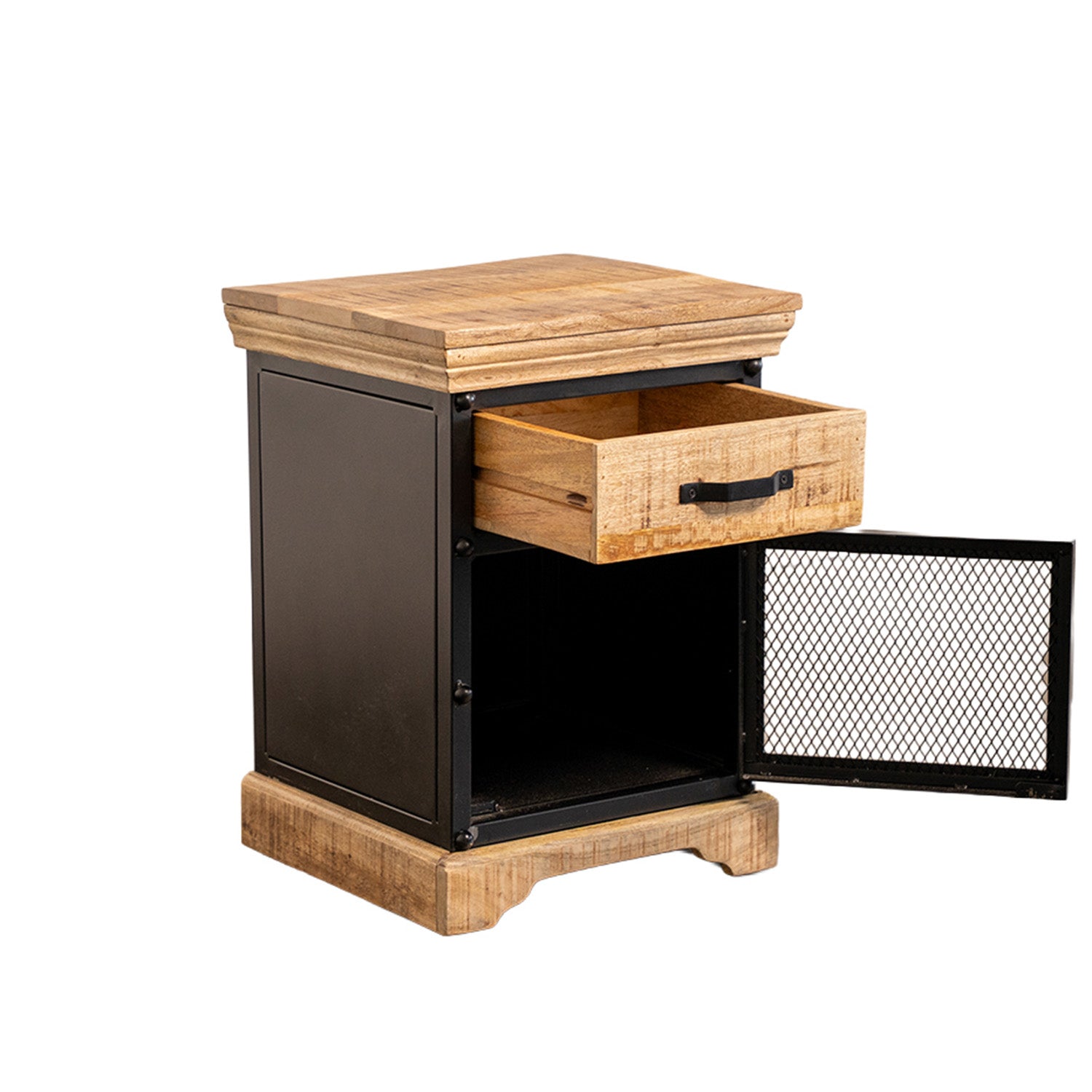 Forge - Table d'appoint - Bois Massif et Métal