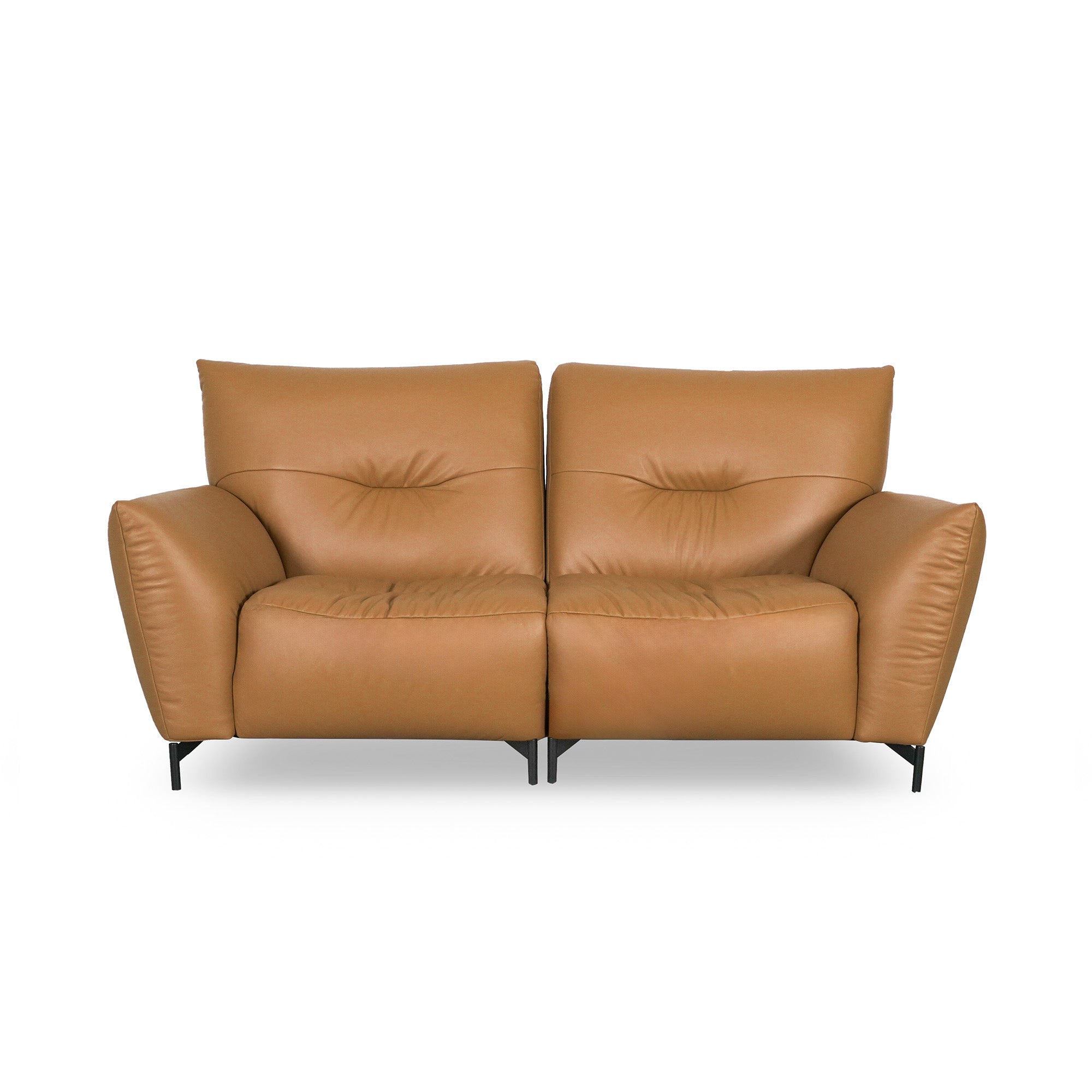 Valencia - Loveseat - Genuine Cognac Leather