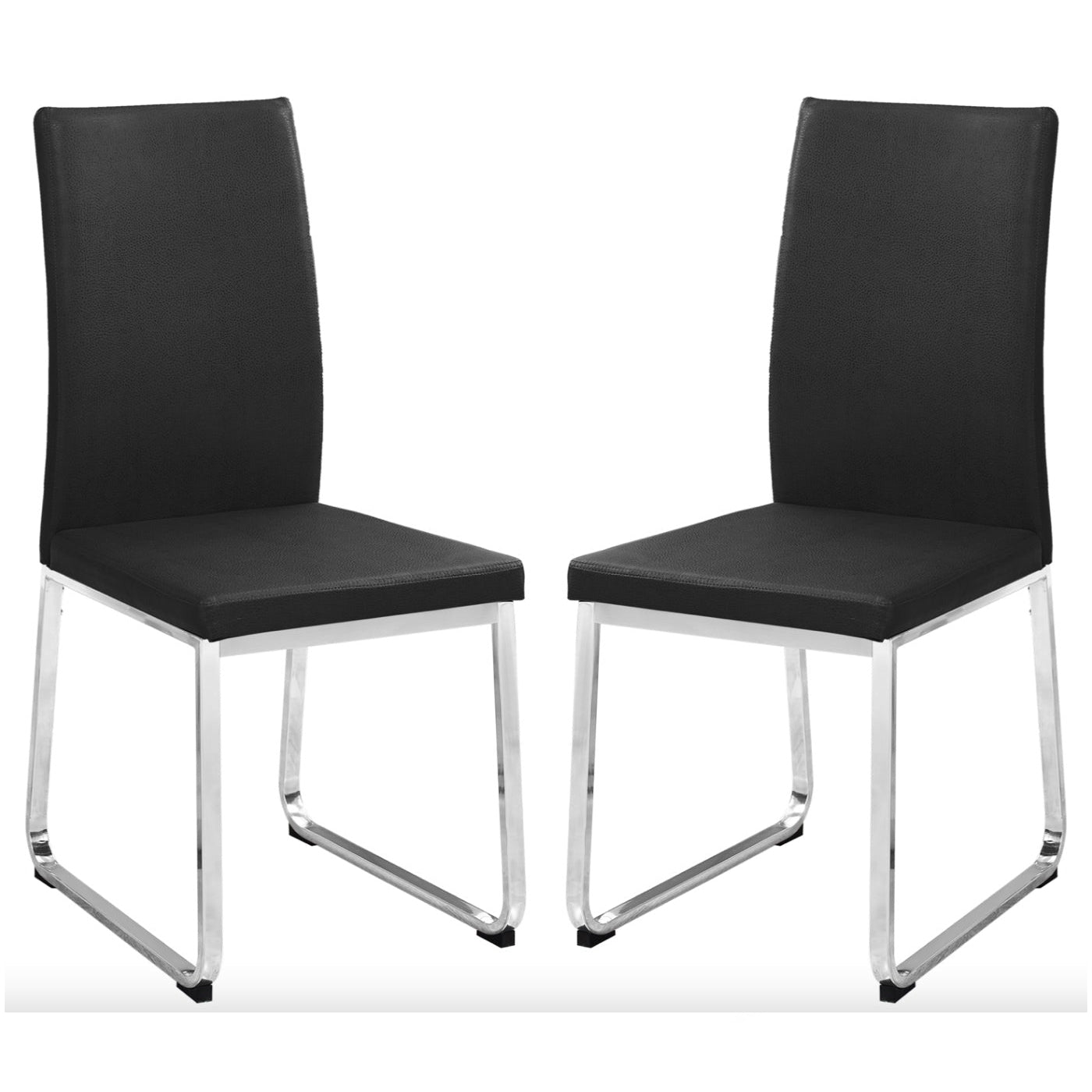 Talia - Chaise de Salle à Manger - Simili-Cuir Noir