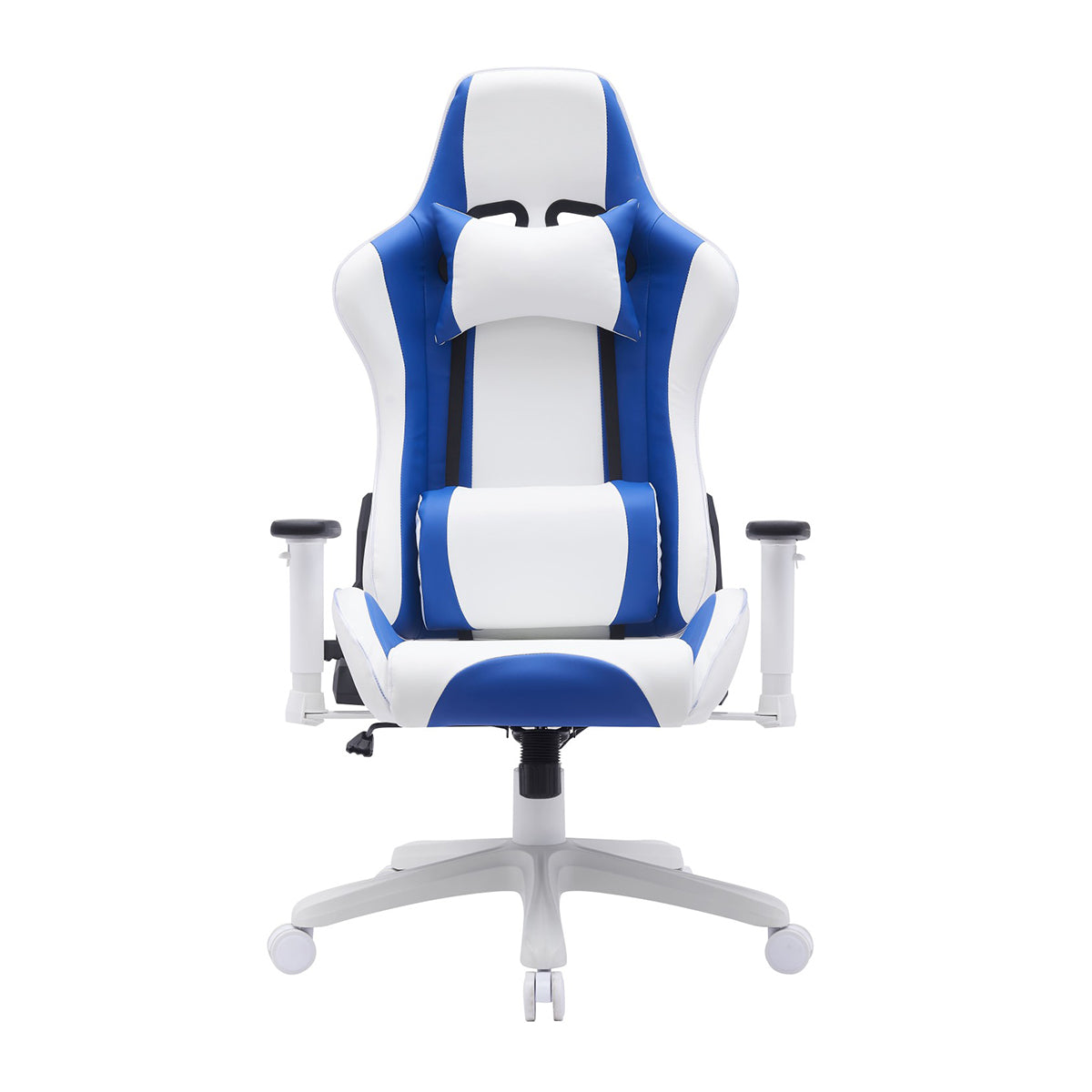 Office Chair - Gaming / PU Leather White / Blue
