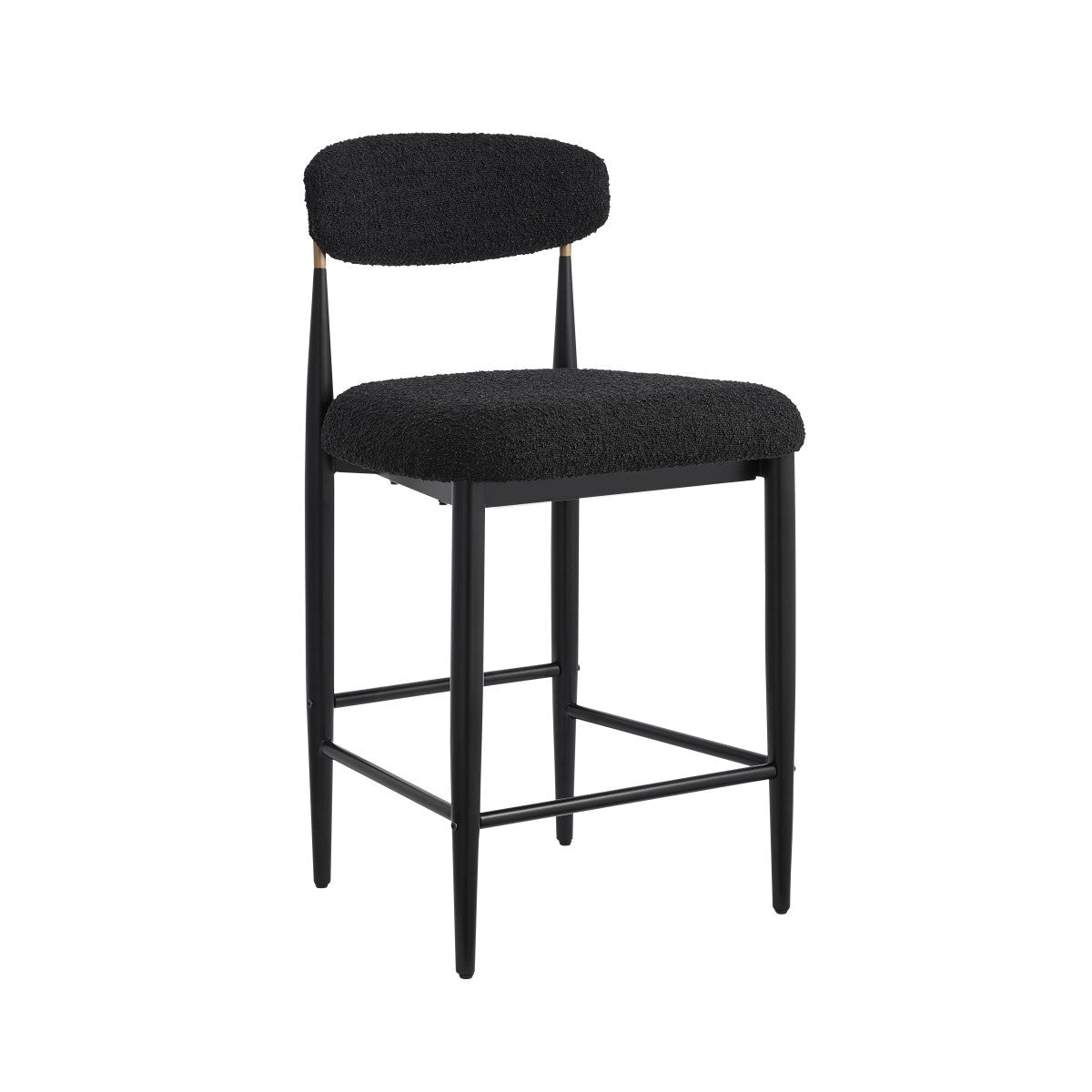 Kodi - Counter Stool - Black Bouclé