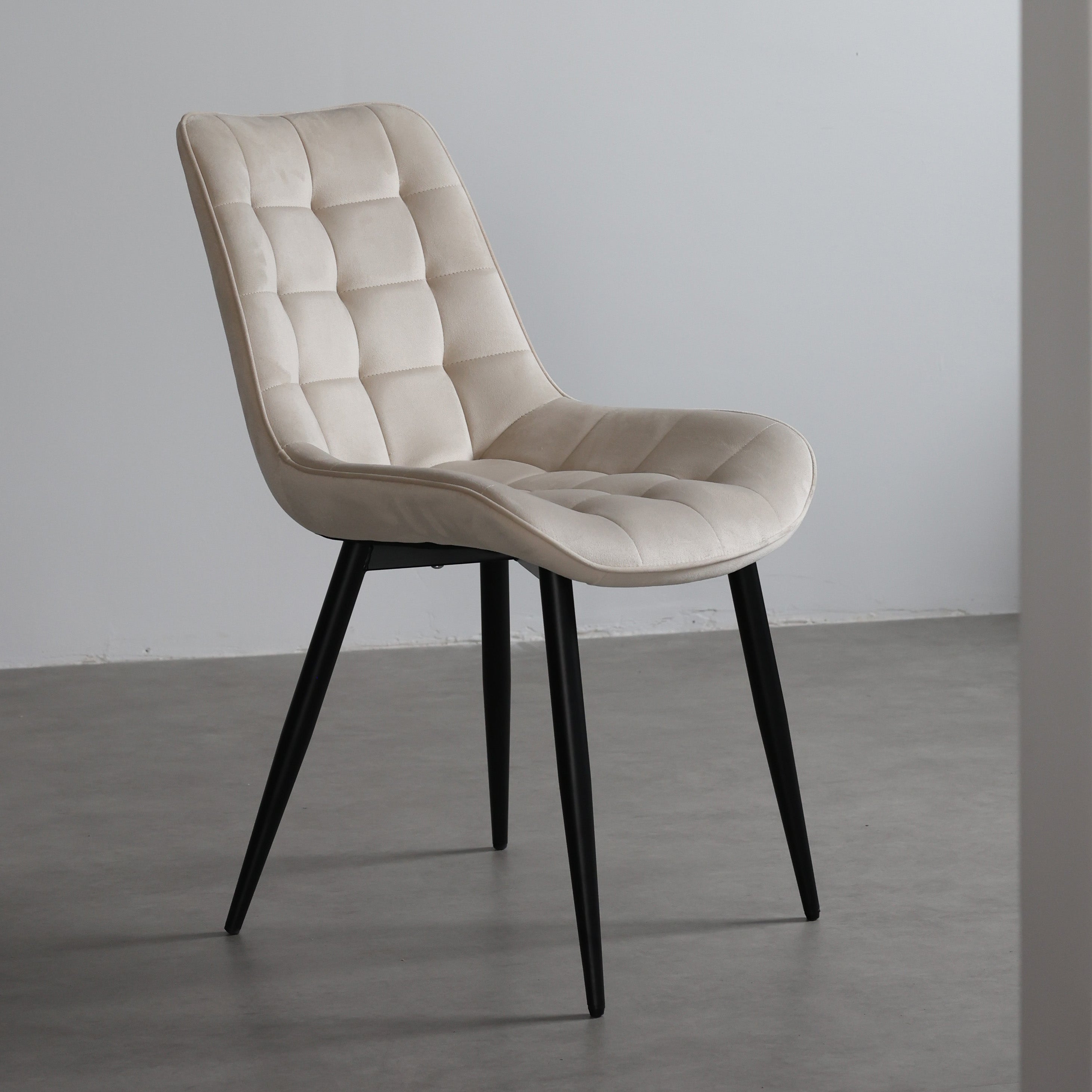 Aurora - Dining Chair - Beige Velvet