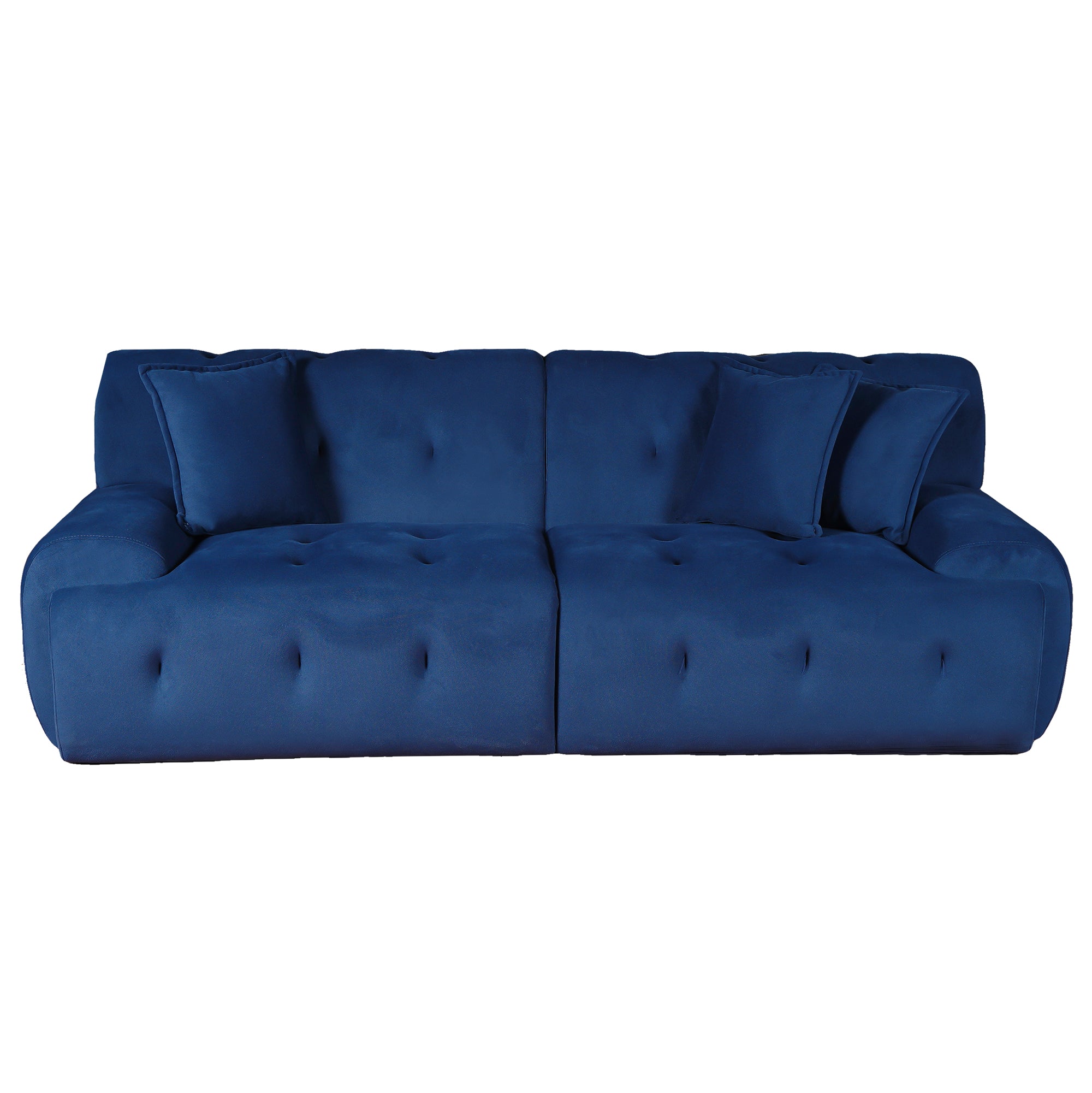 Panda - 3 Seater Sofa - Blue Fabric