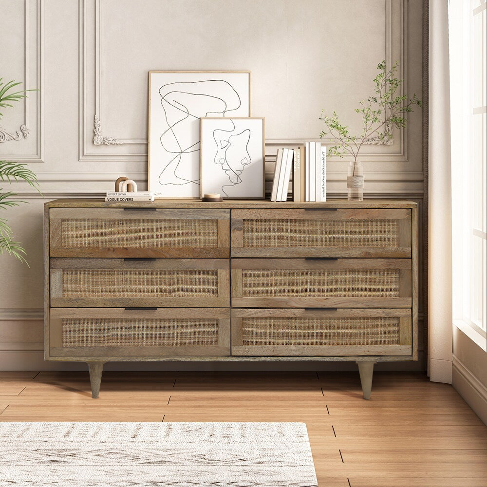 Tilda - 6-Drawer Dresser - Solid Wood