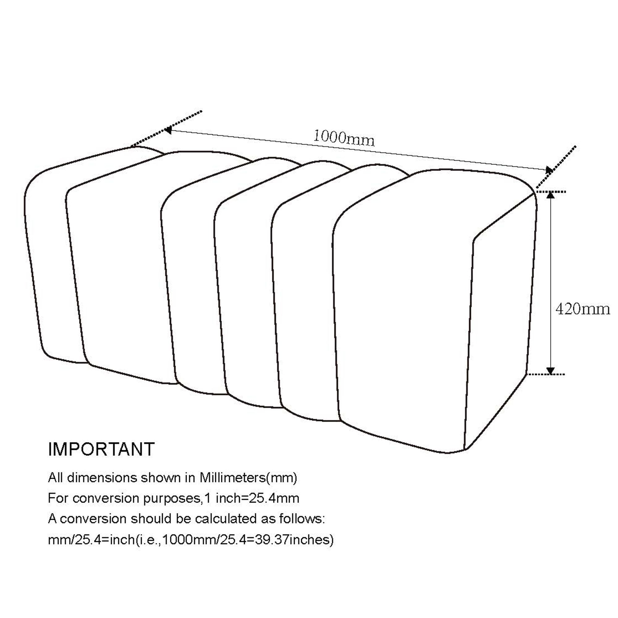 Rigel - Ottoman Large - Bouclé Noir