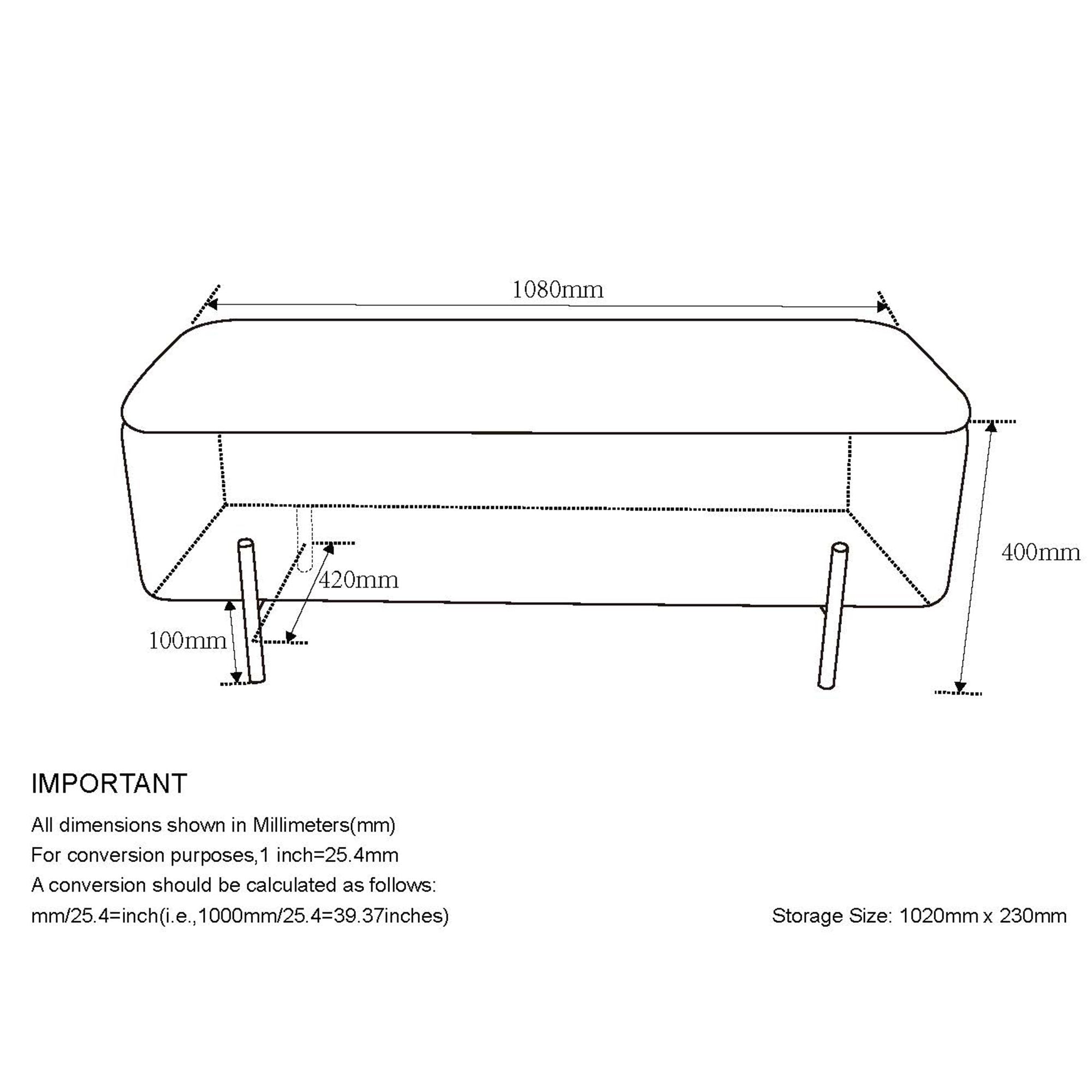 Erzo - Ottoman avec rangement - Gris