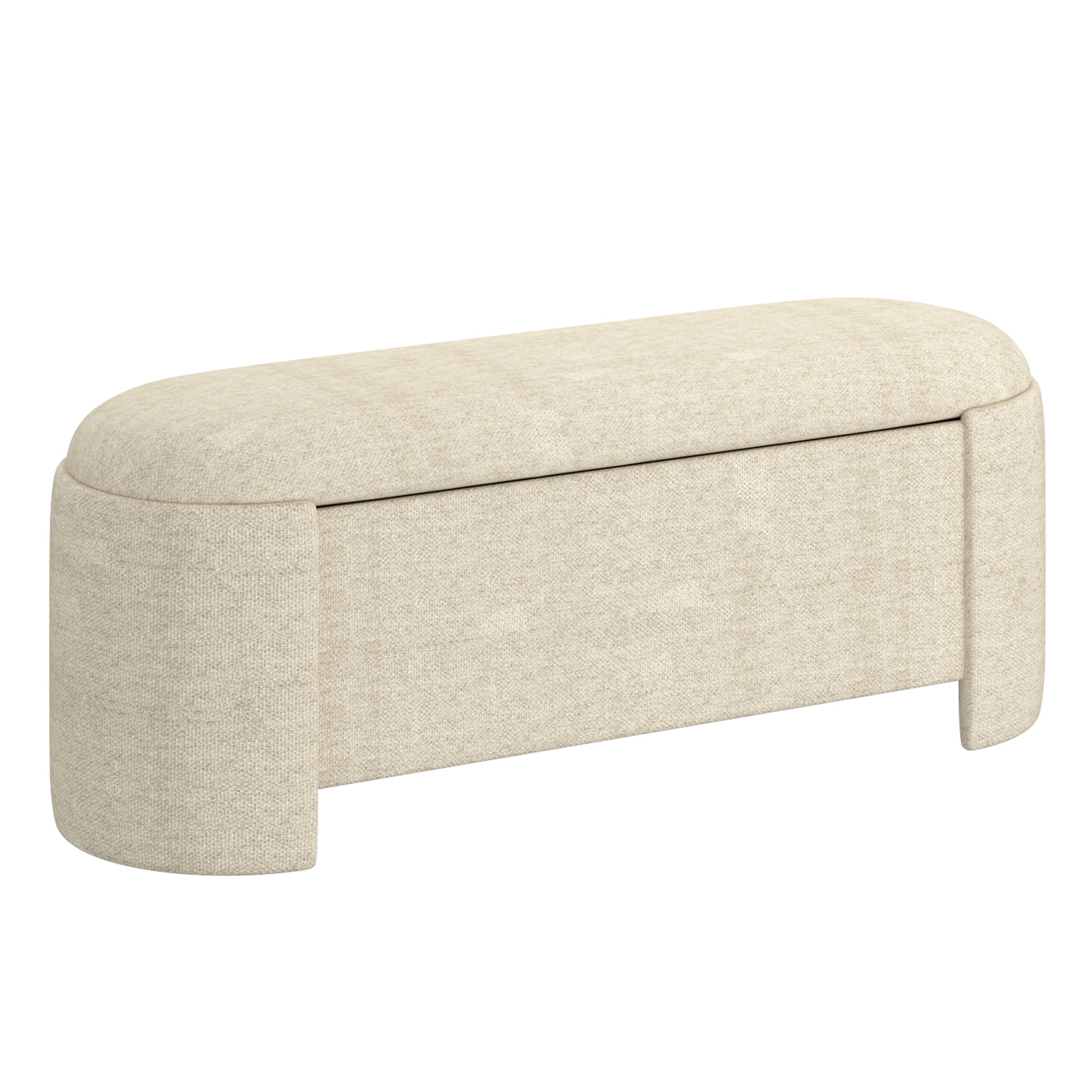 Daphne - Ottoman avec rangement - Beige