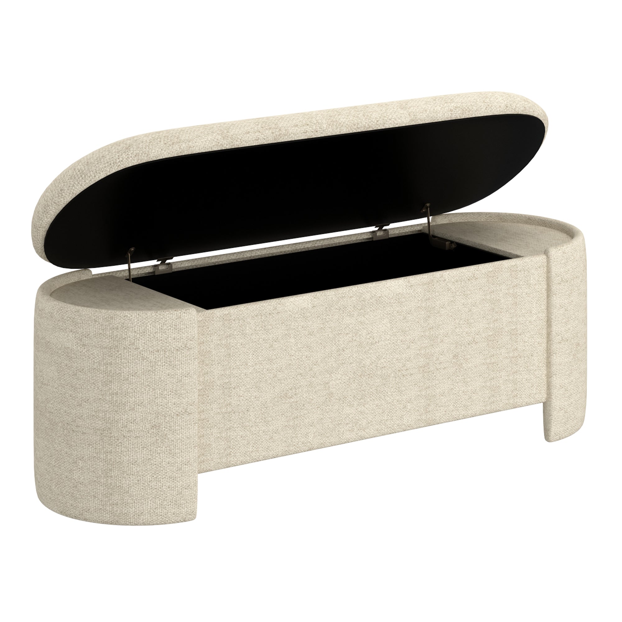 Daphne - Ottoman avec rangement - Beige