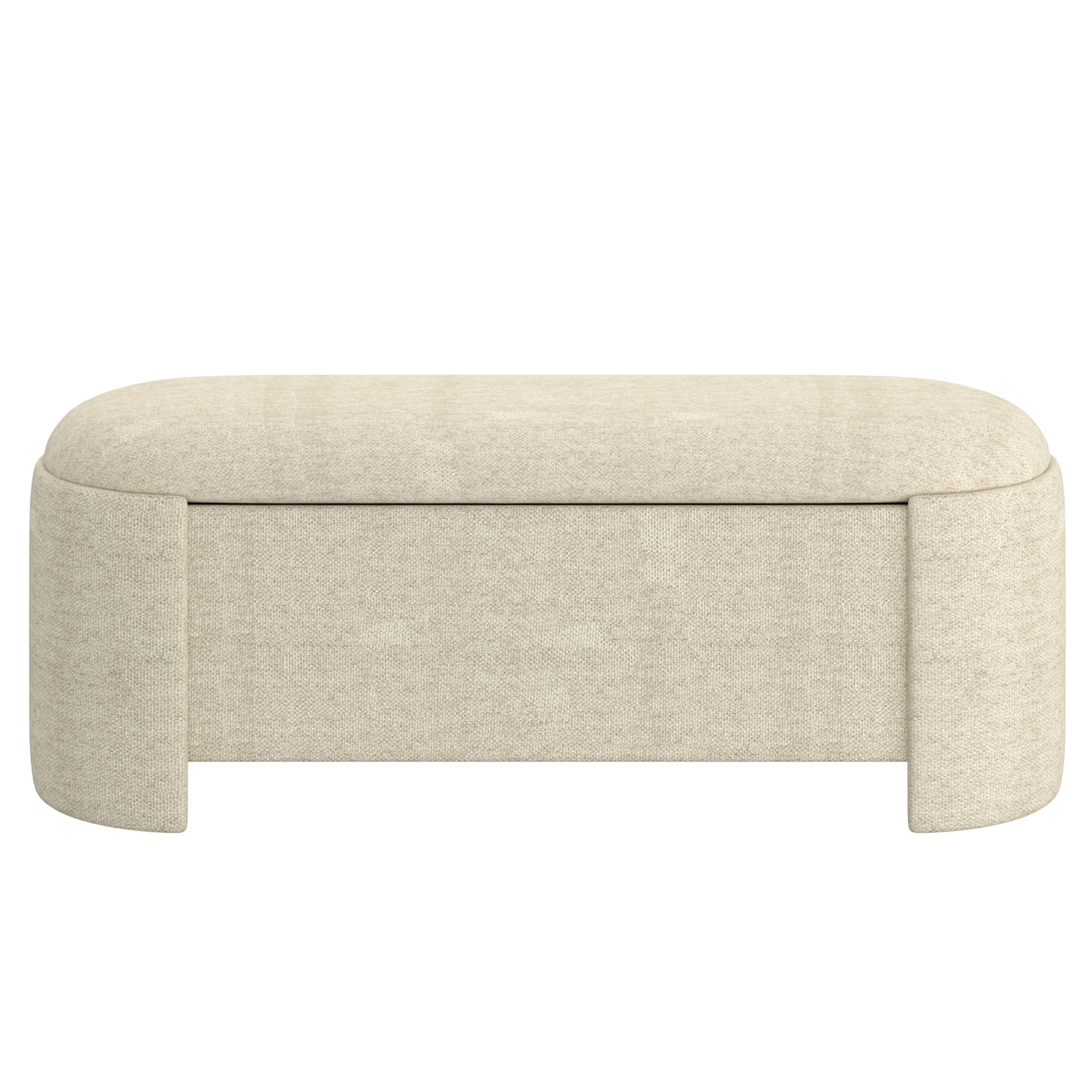 Daphne - Ottoman avec rangement - Beige