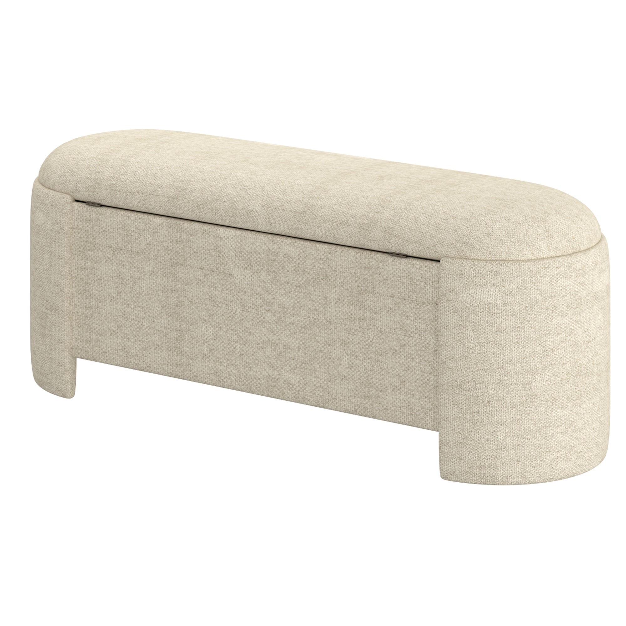Daphne - Ottoman avec rangement - Beige