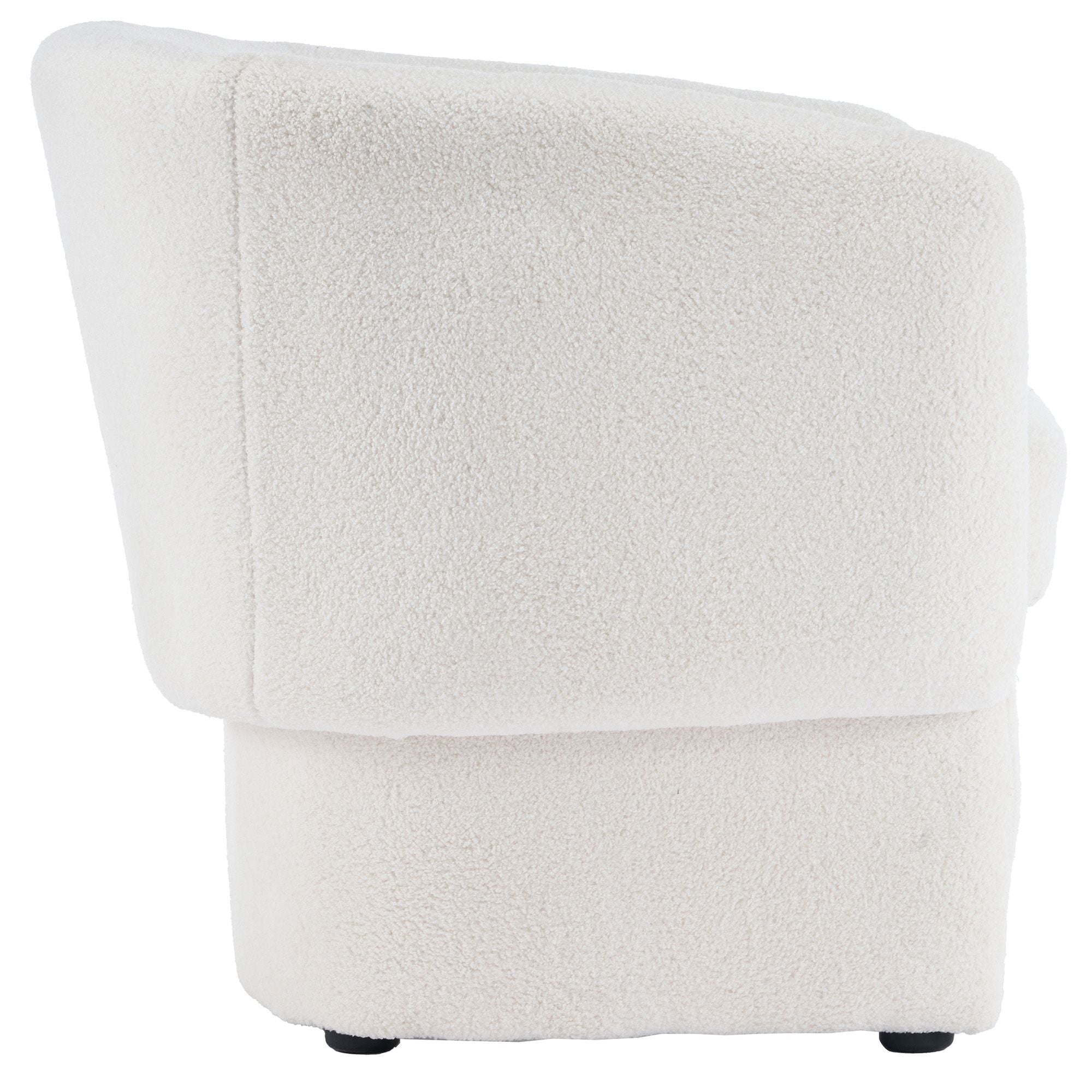 Sheri - Accent Chair - White Bouclé