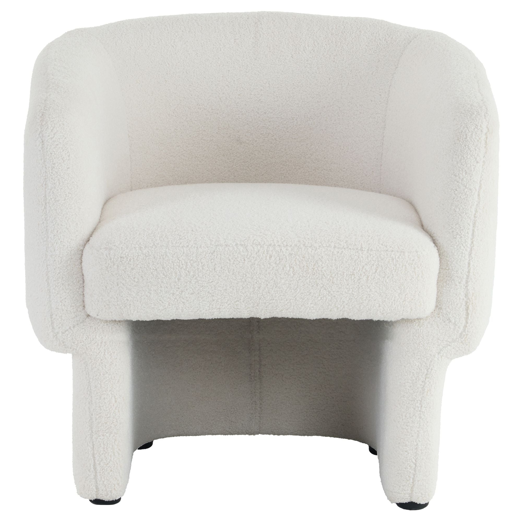 Sheri - Accent Chair - White Bouclé