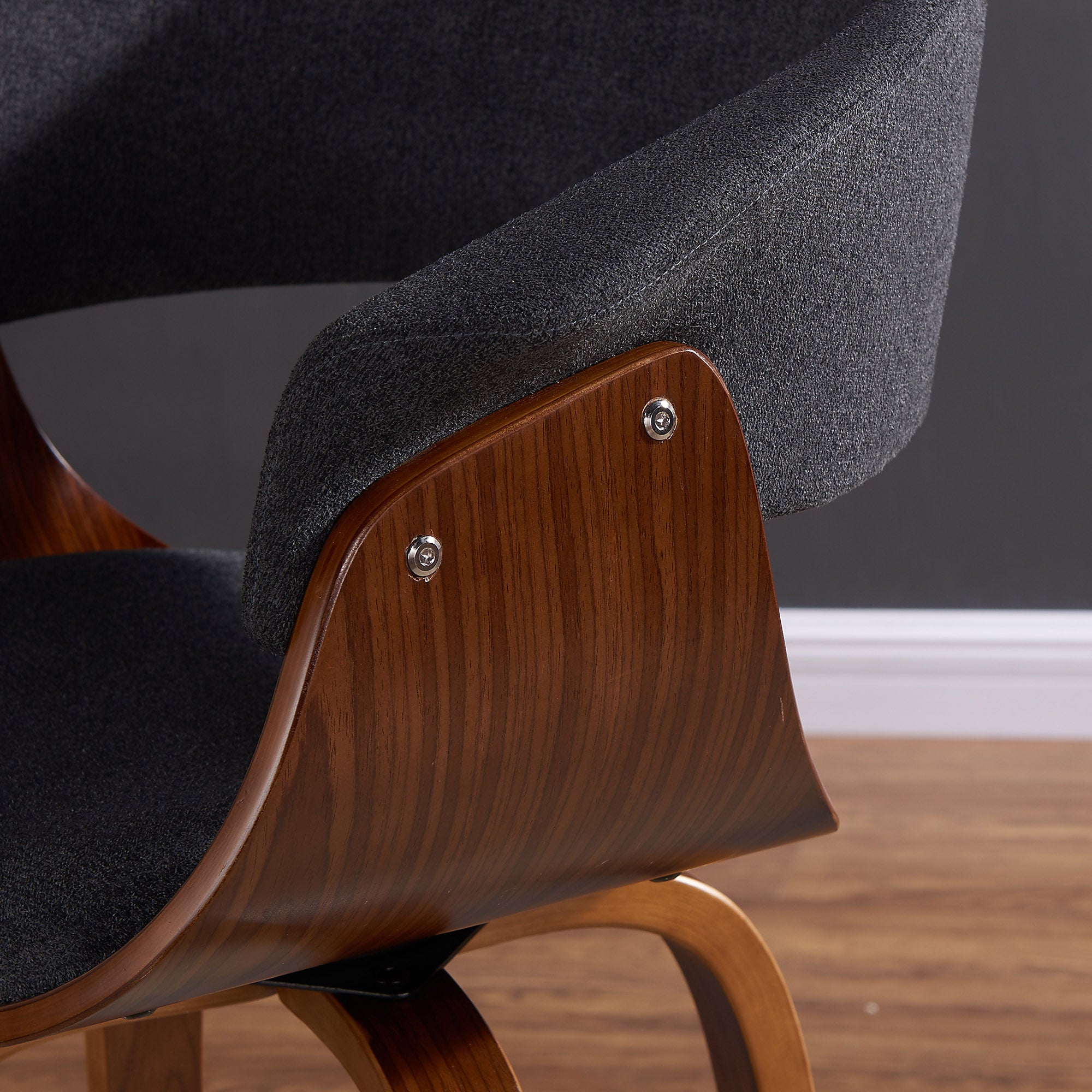Holt - Dining Chair - Charcoal and Walnut