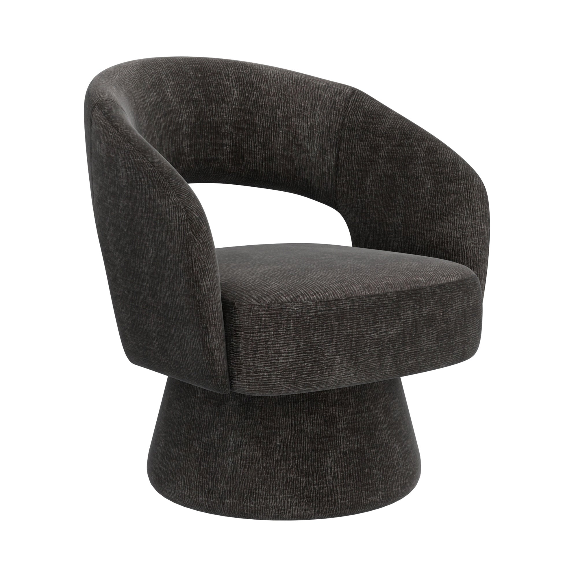 Santo - Chaise d'appoint - Tissu Anthracite