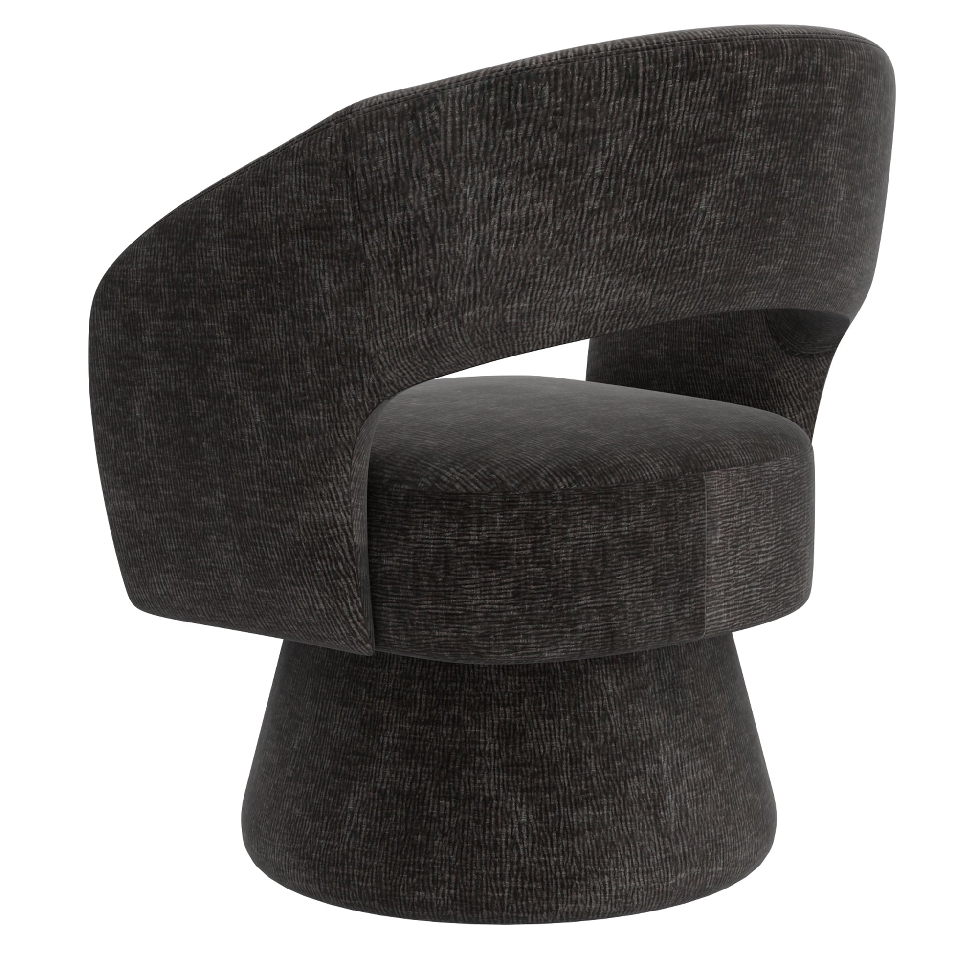 Santo - Chaise d'appoint - Tissu Anthracite