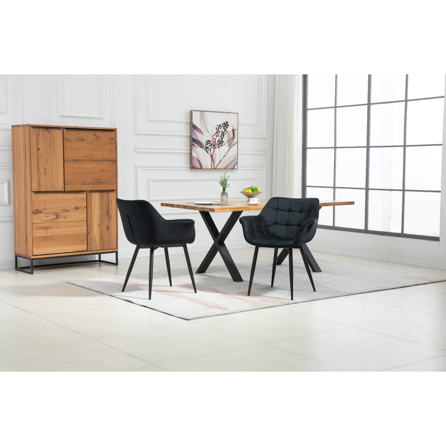 Calla - Dining Chair - Black Velvet