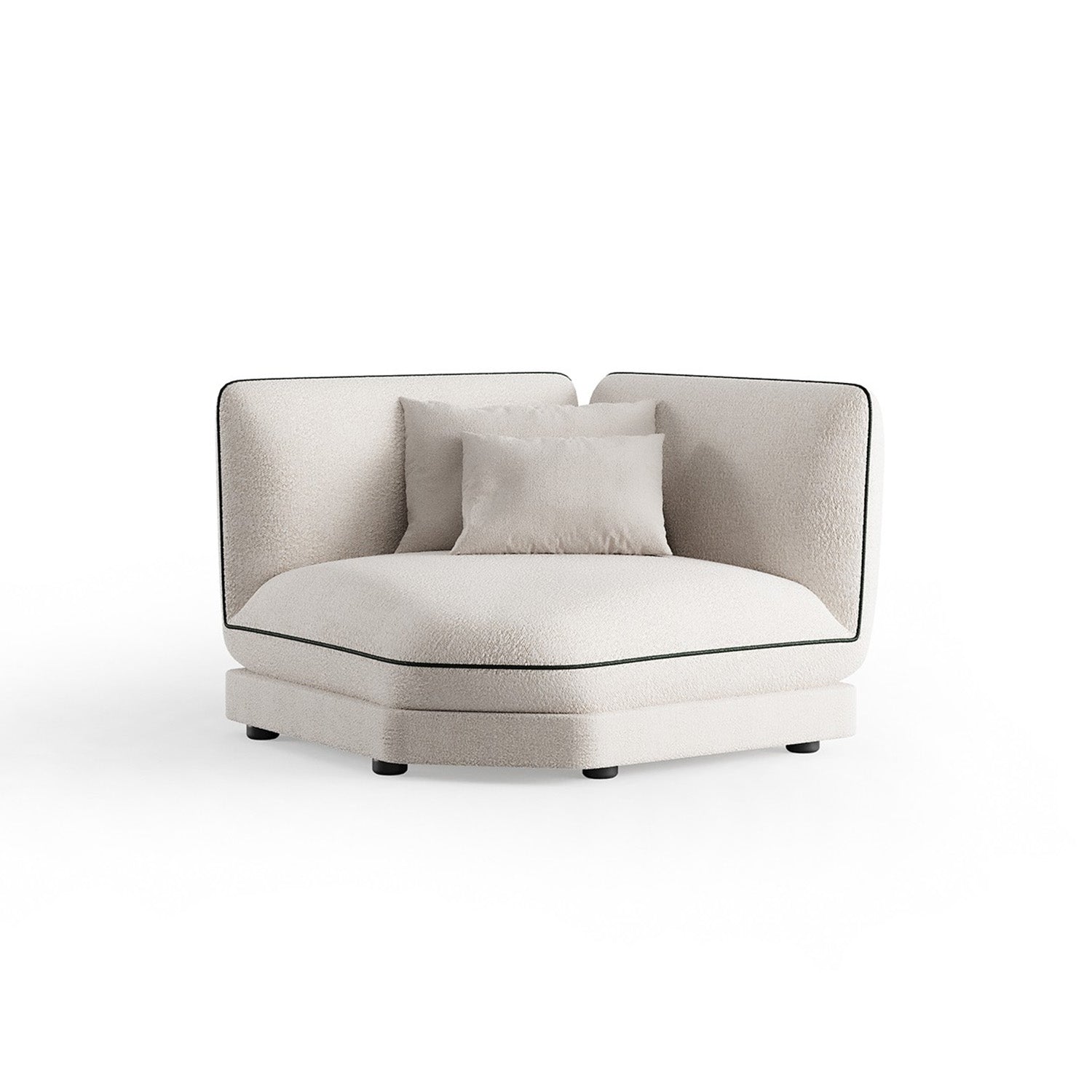 Loretta - Corner module - Beige fabric