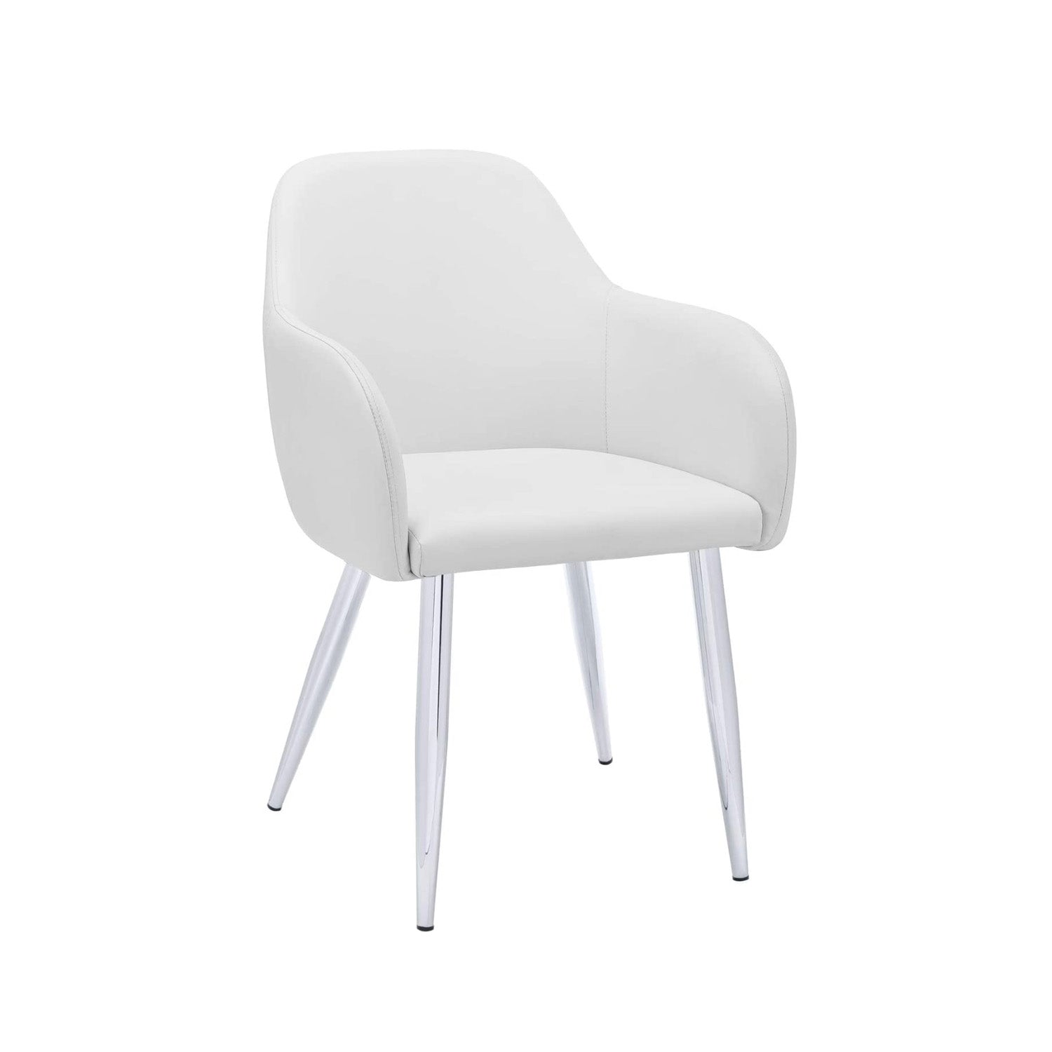 Lena - Dining Chair - White PU Leather