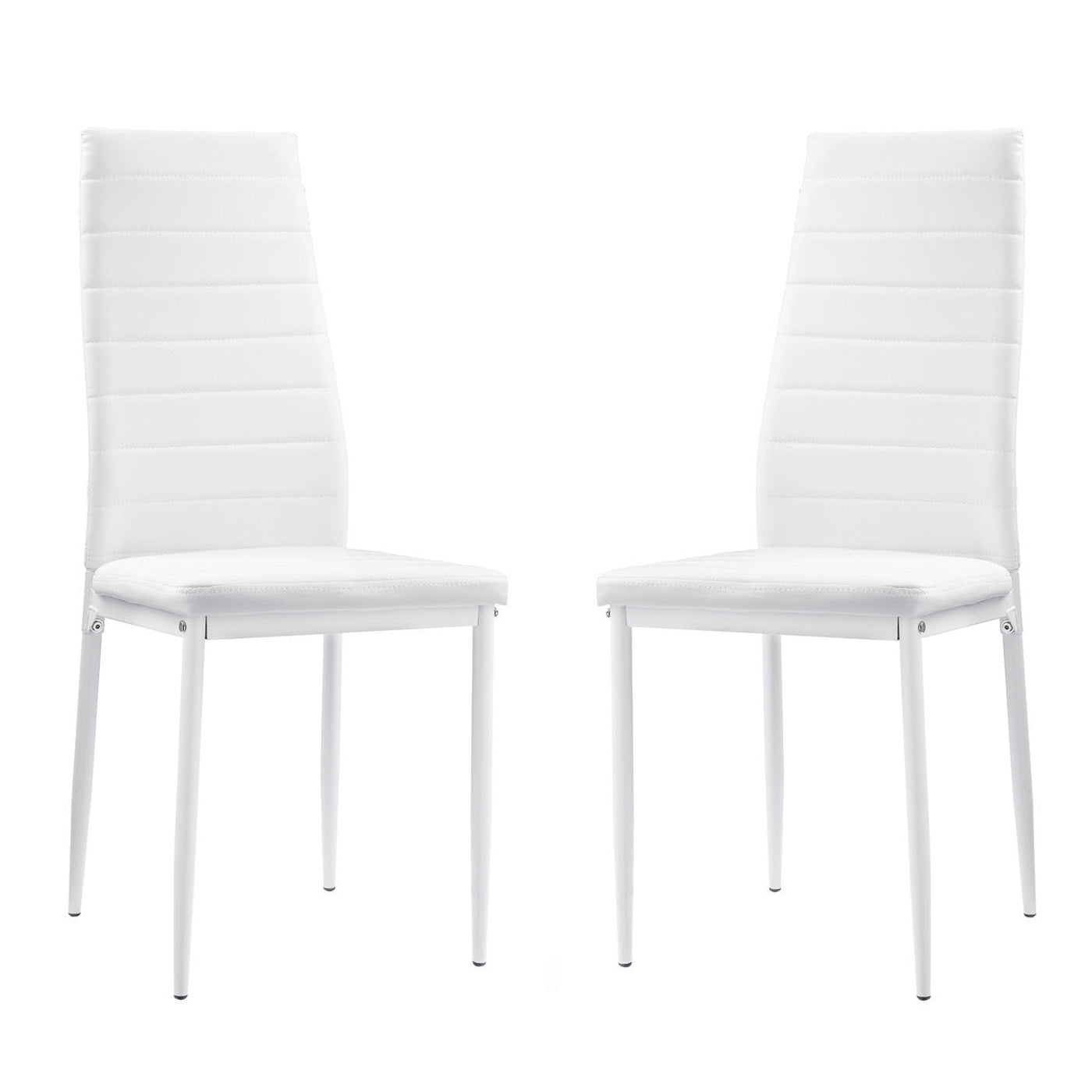 Florian - Chaise de Salle à Manger - Simili-Cuir Blanc