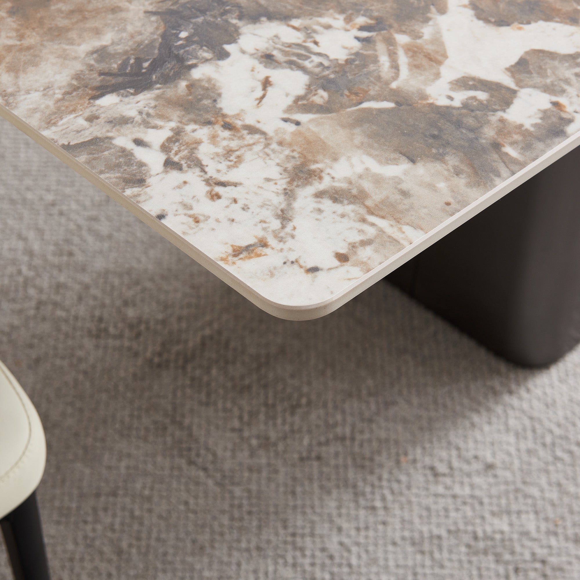 Vittoria - Dining Table - White Ceramic