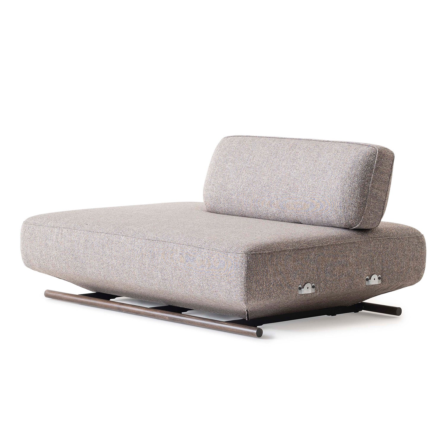 Mila - Left extended module - Brown fabric