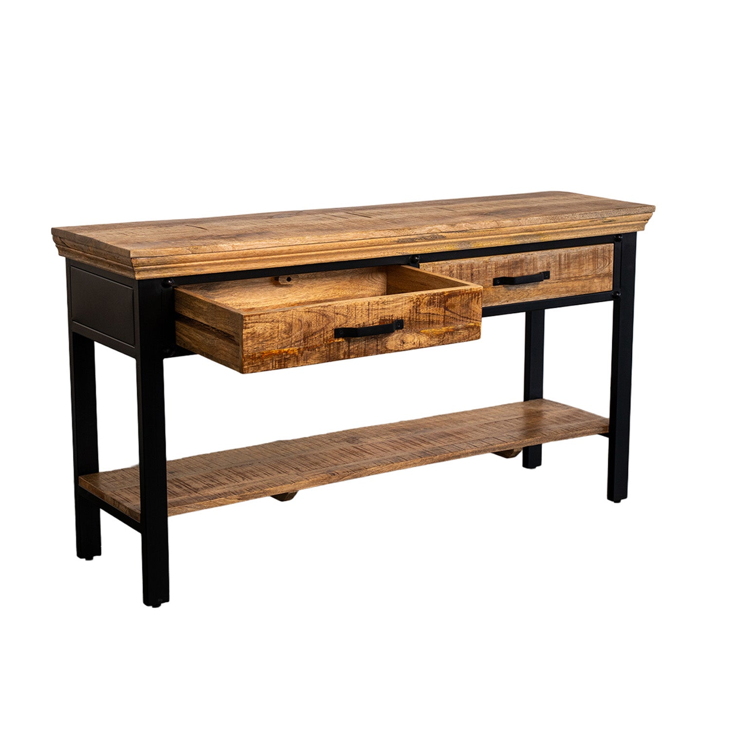 Forge - Console - Bois Massif et Métal