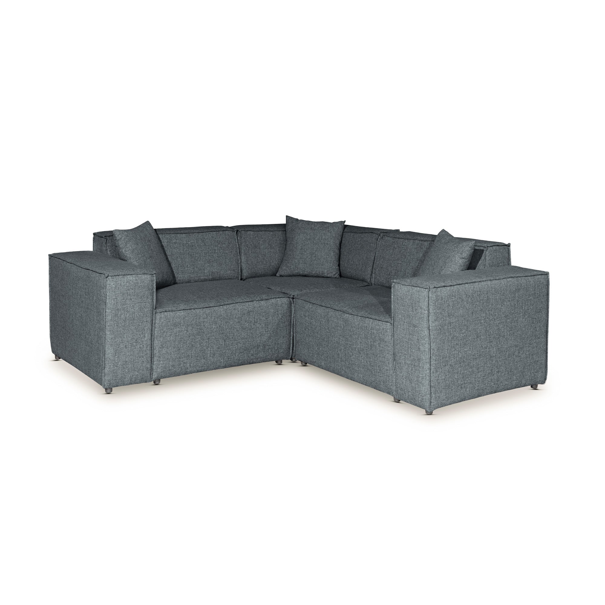 Solaris - Modular Sectional Sofa - Dark Grey Fabric